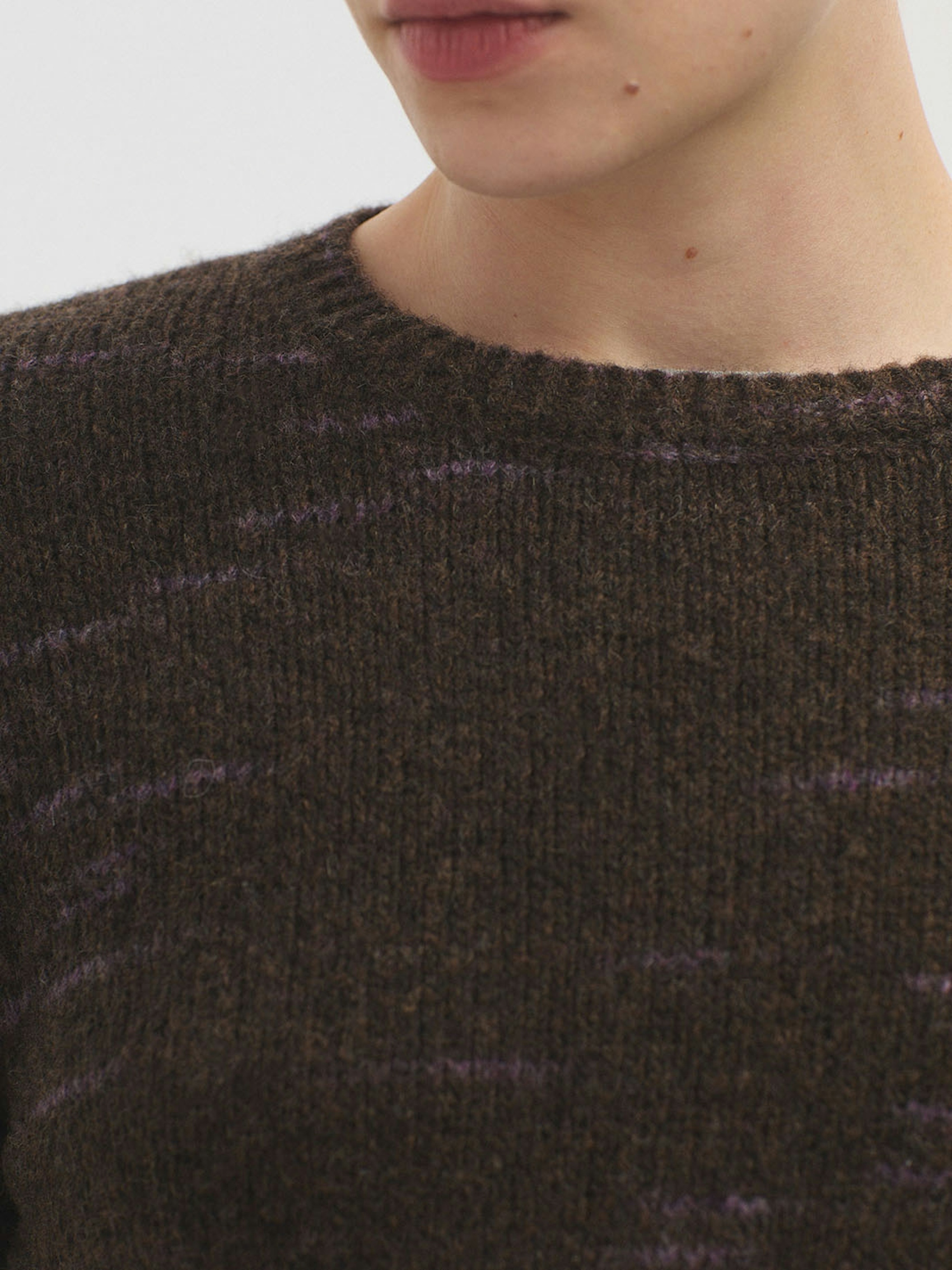 Two tone knitted jumper