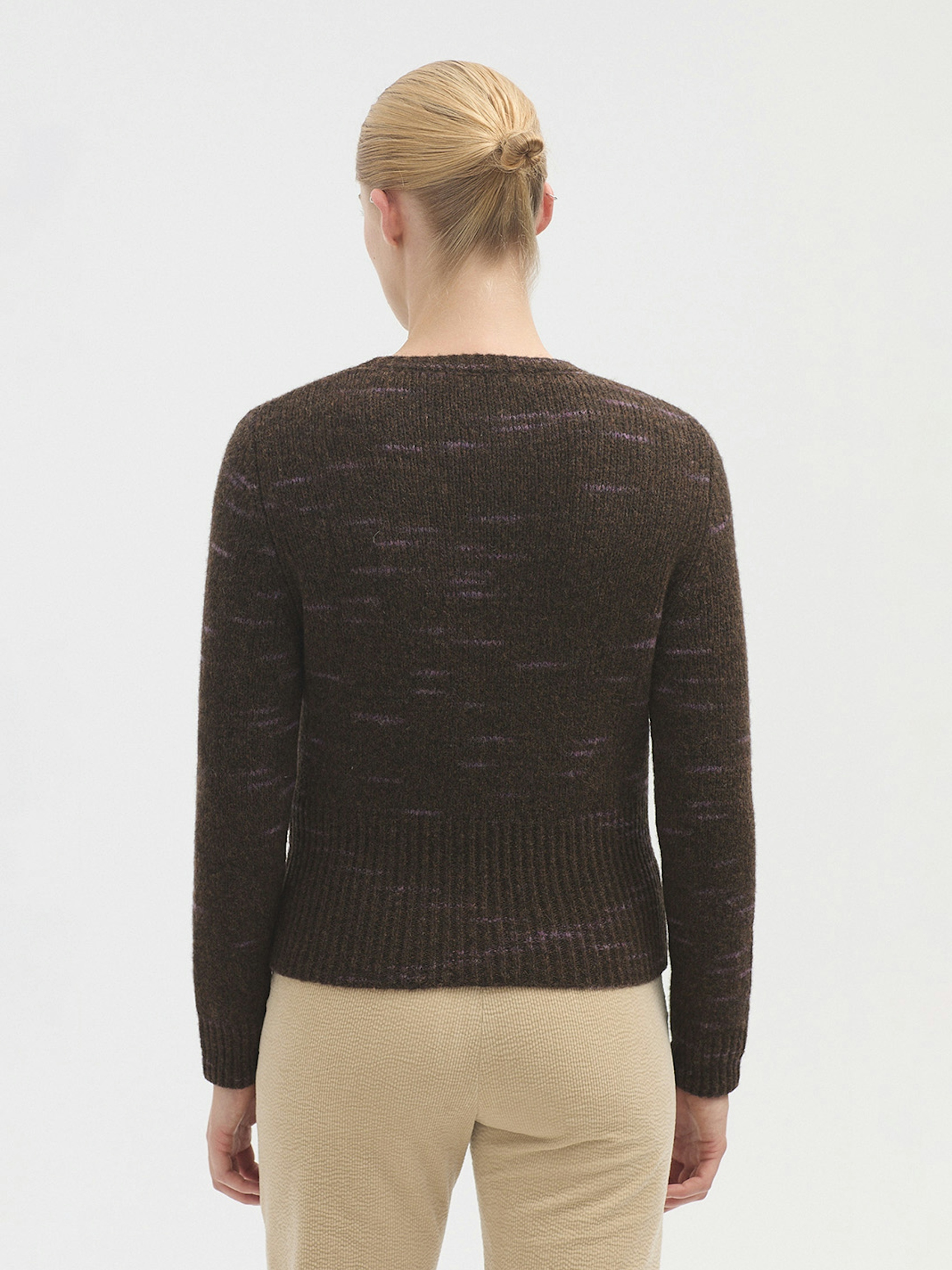 Two tone knitted jumper