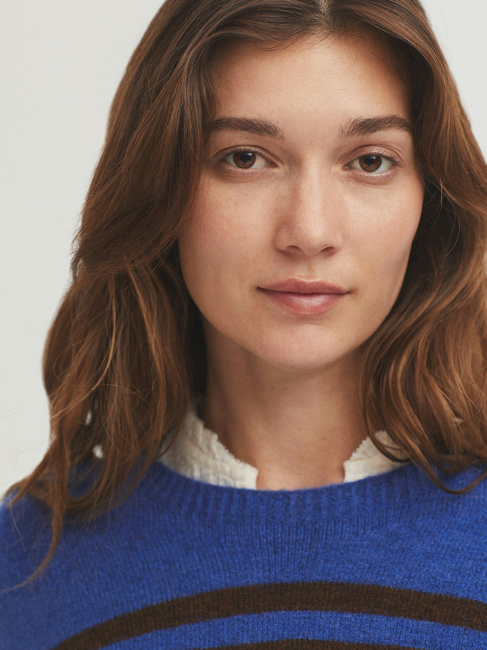 Two-tone striped jumper