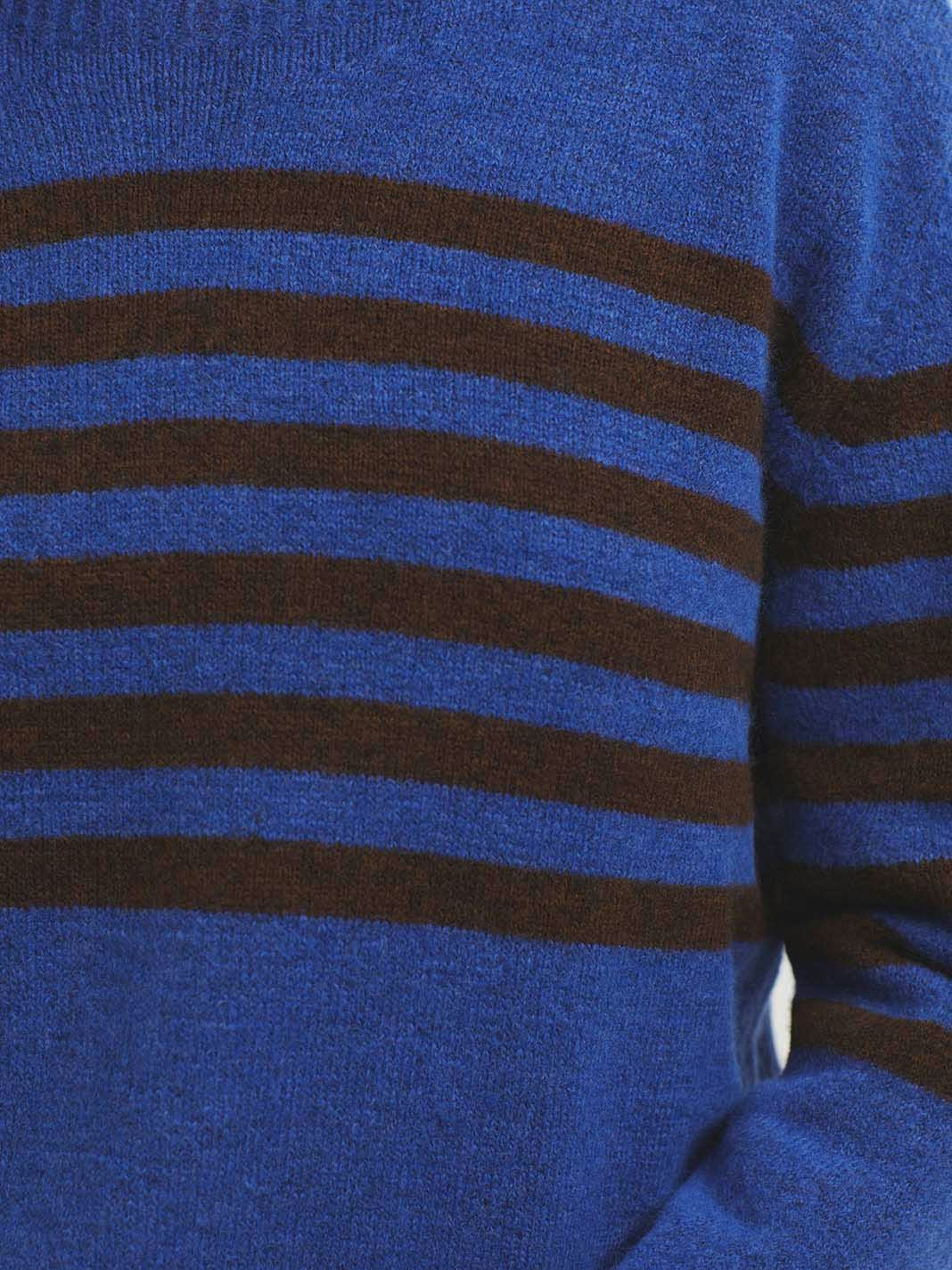 Two-tone striped jumper
