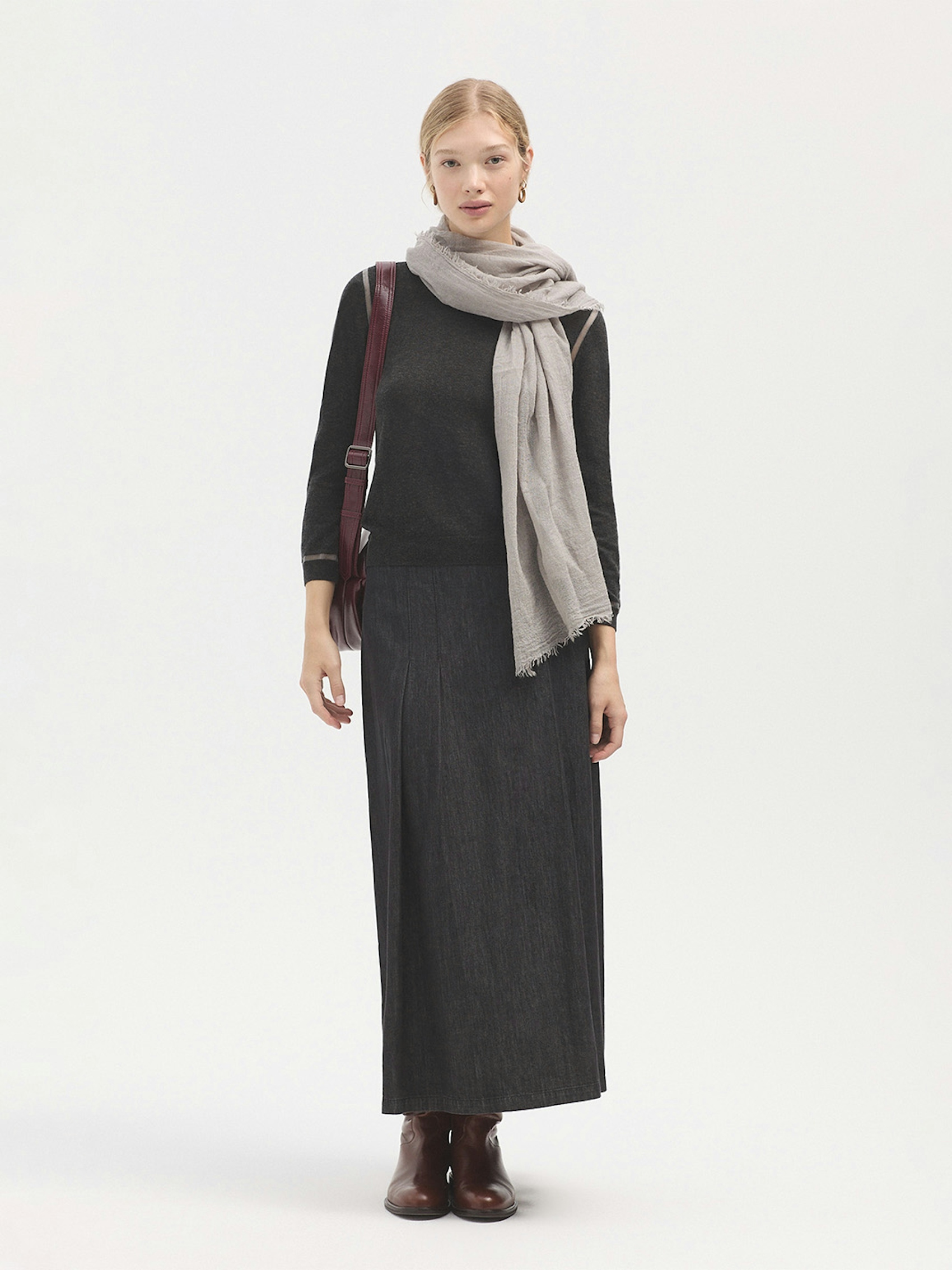 Jumper with sheer detailing