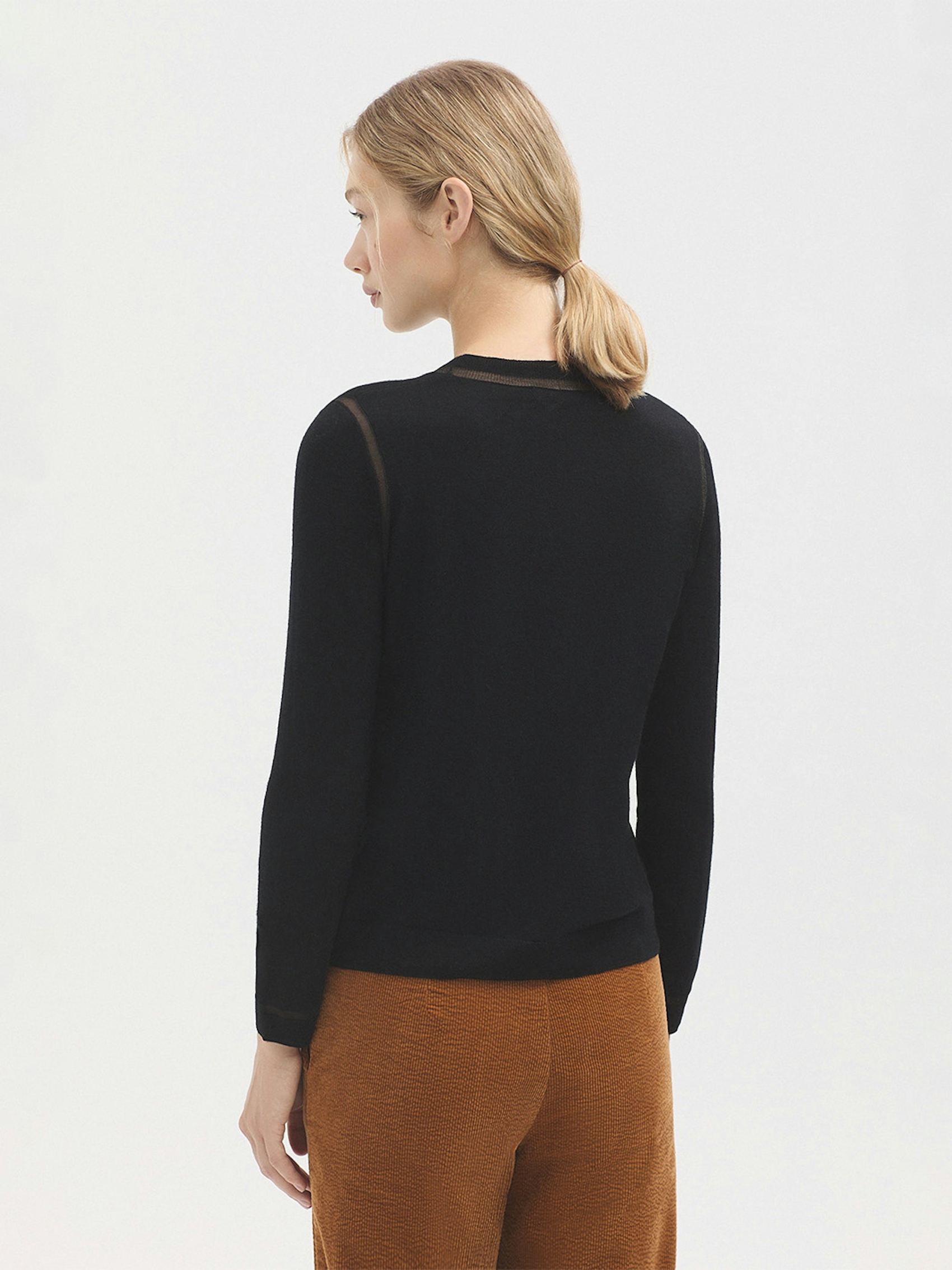 Jumper with sheer detailing