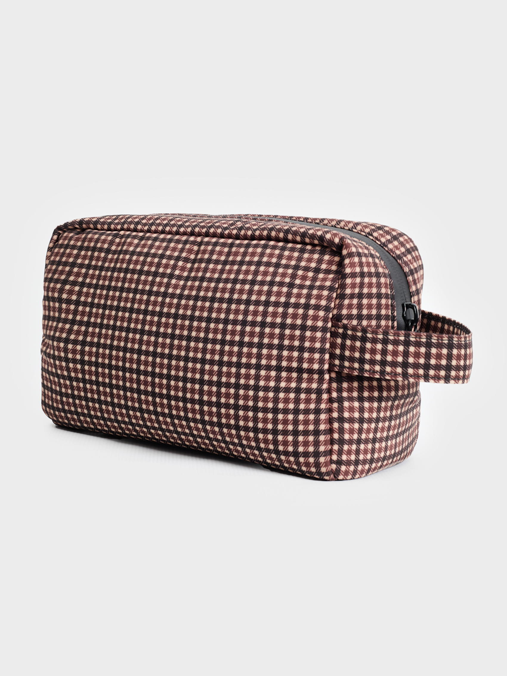 Printed nylon toiletry bag