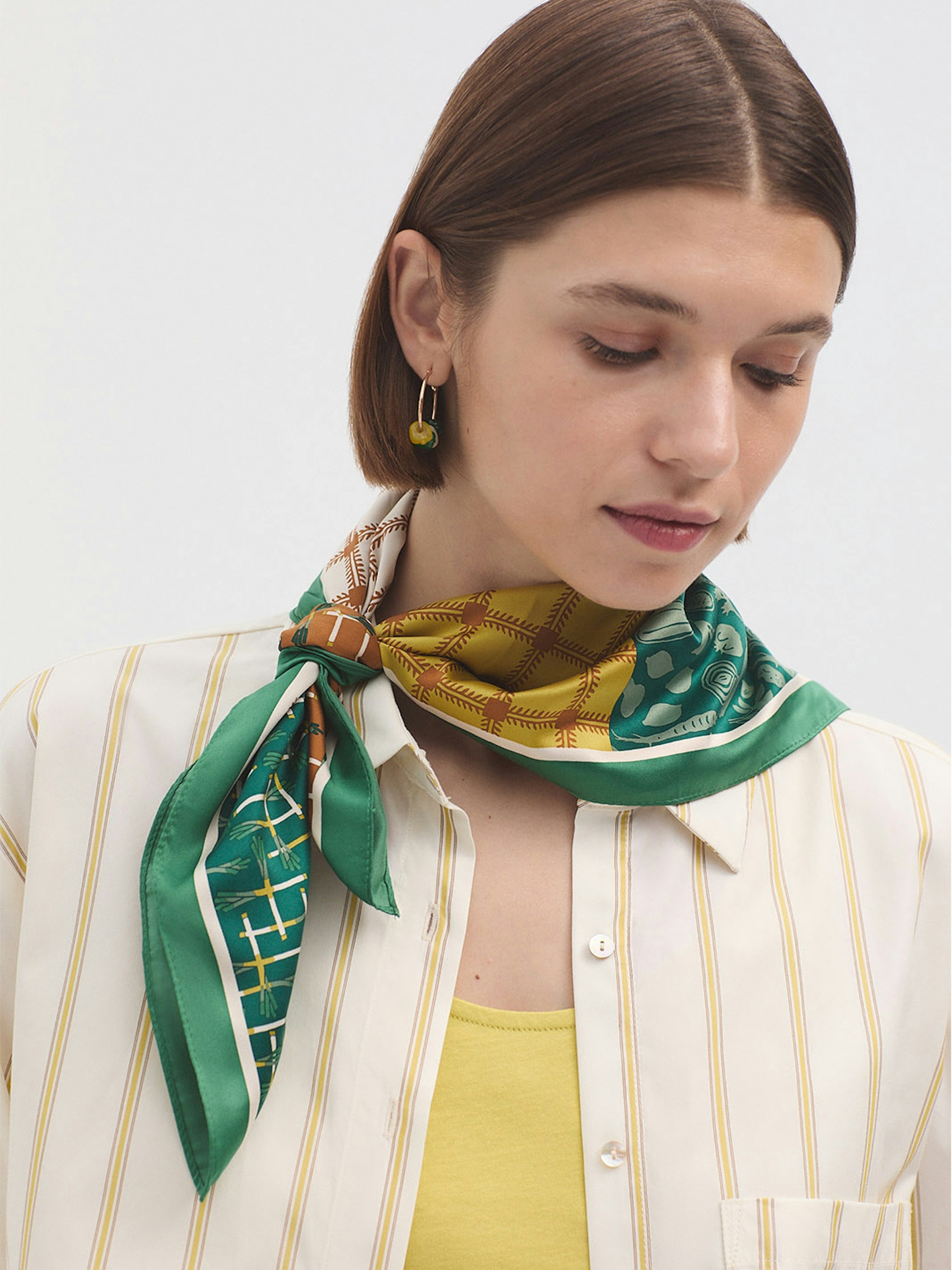 Carré satin Greenery Patch