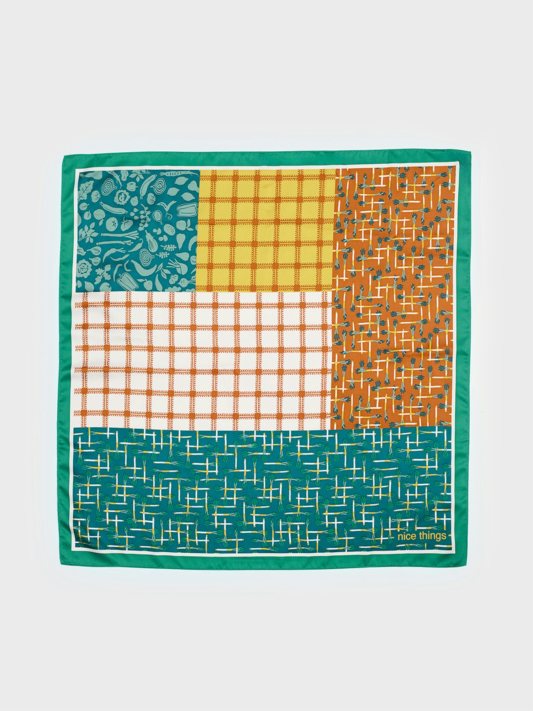 Carré satin Greenery Patch