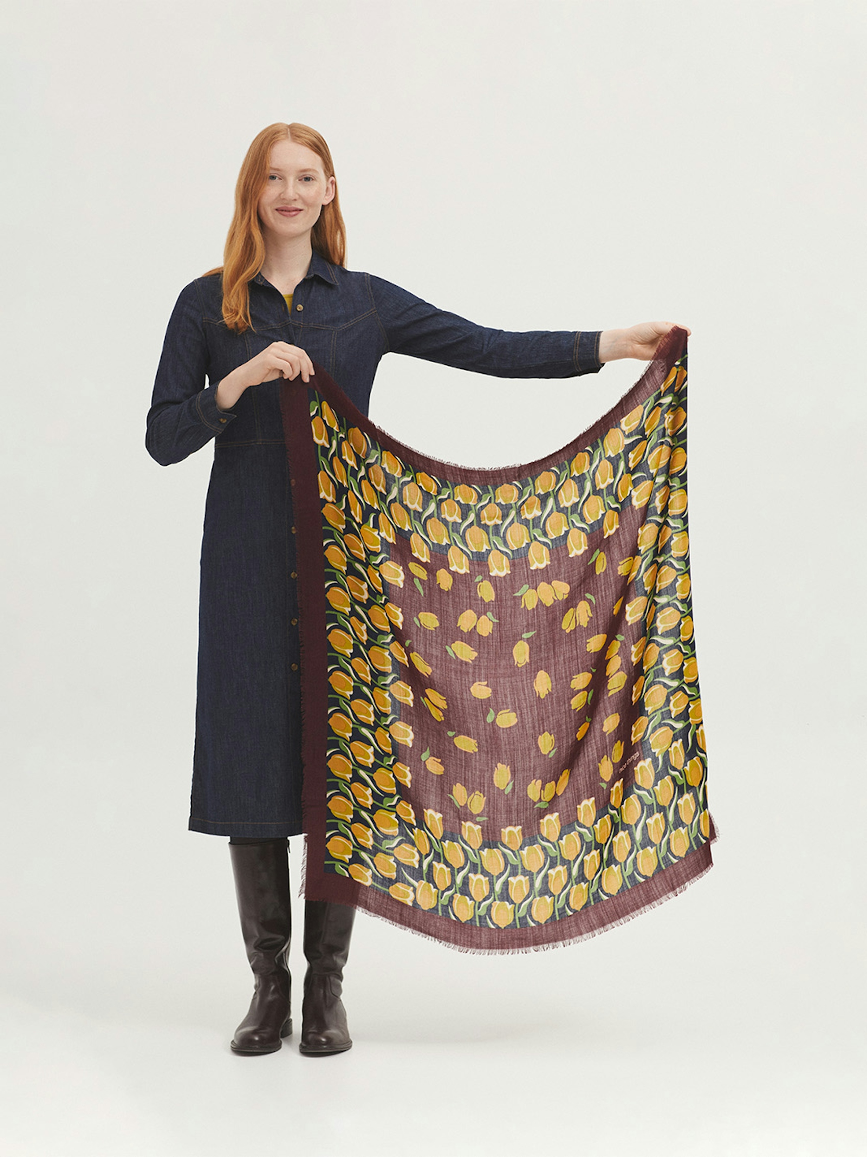 Tulips Garden scarf