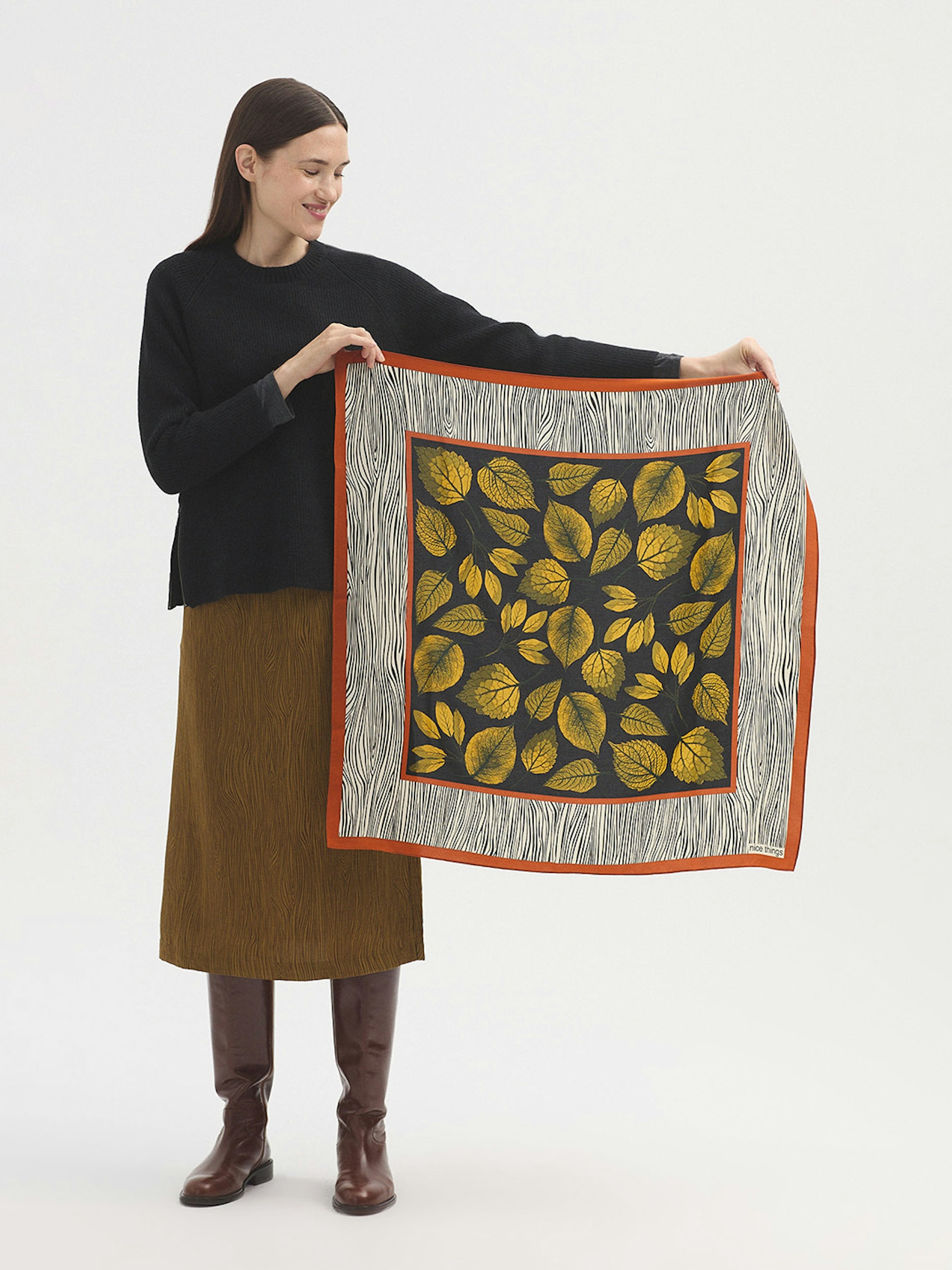 Woodgrain and Forest scarf 1