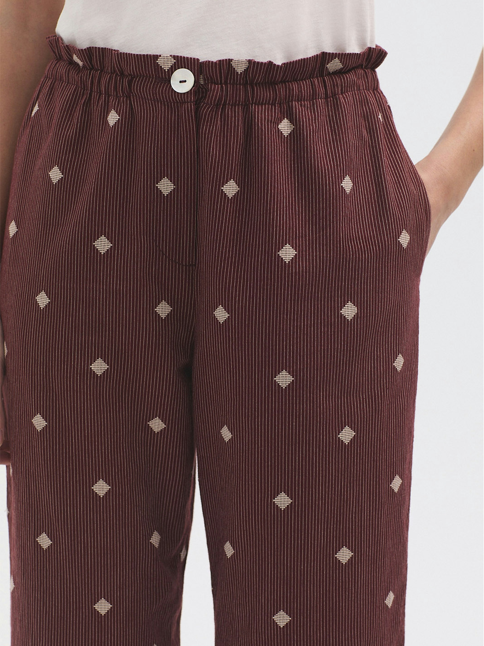 Pantalón Diamond jacquard