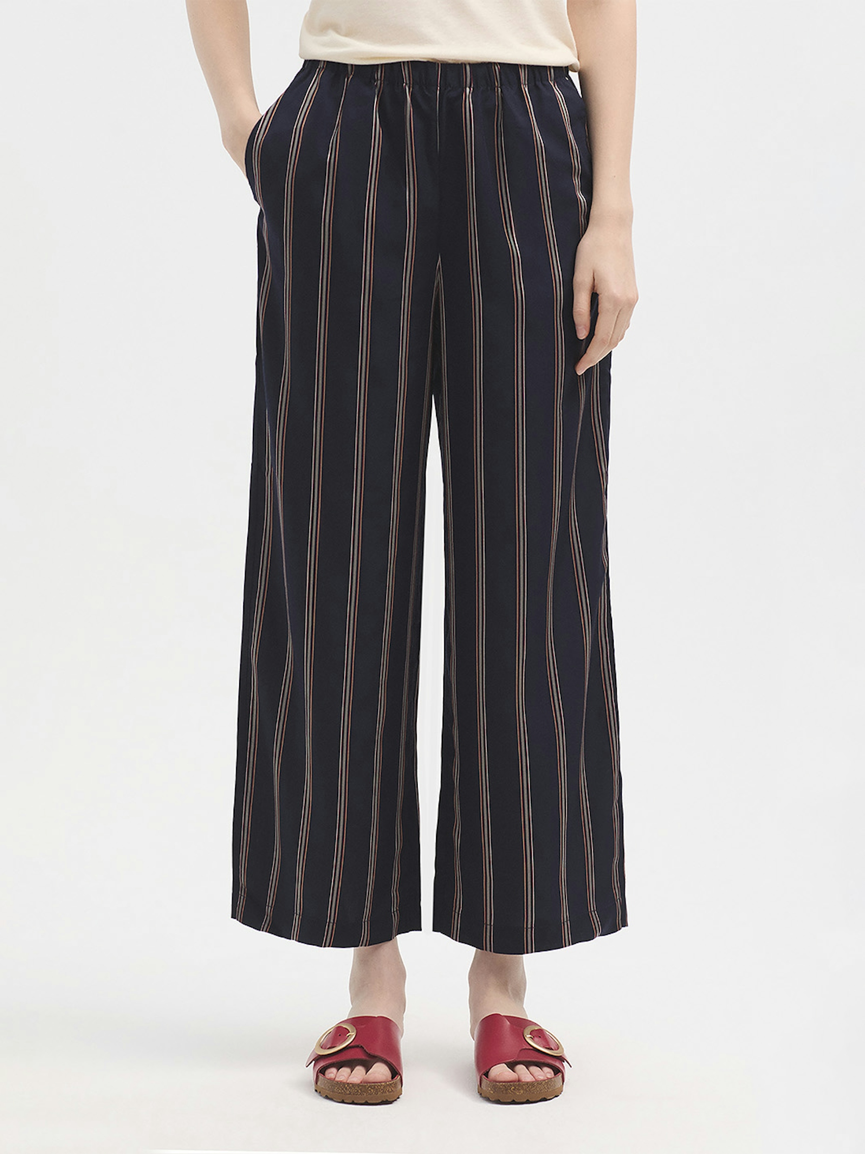 Pantalón Tiny Stripes jacquard
