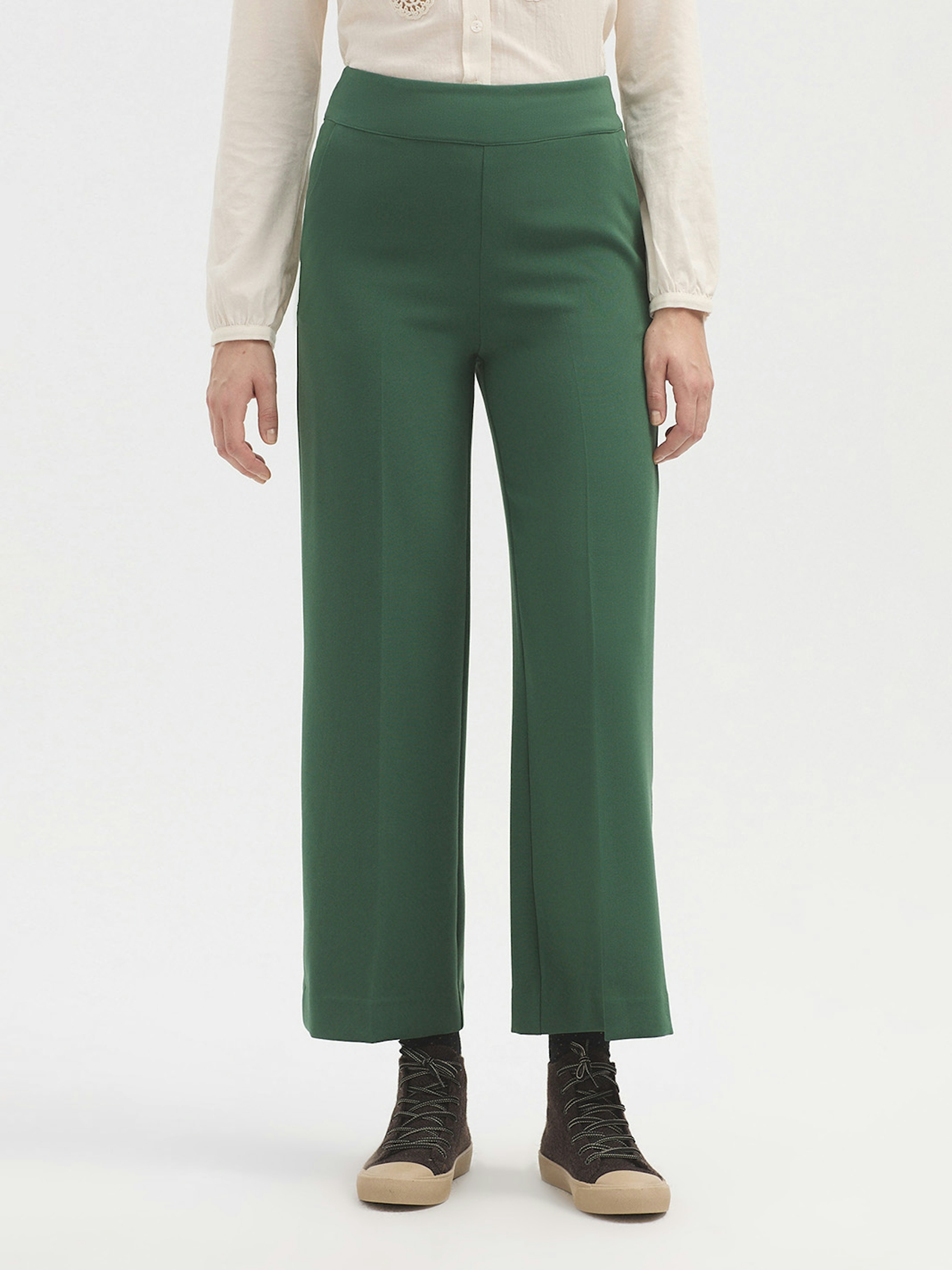 Pantalón ancho elástica