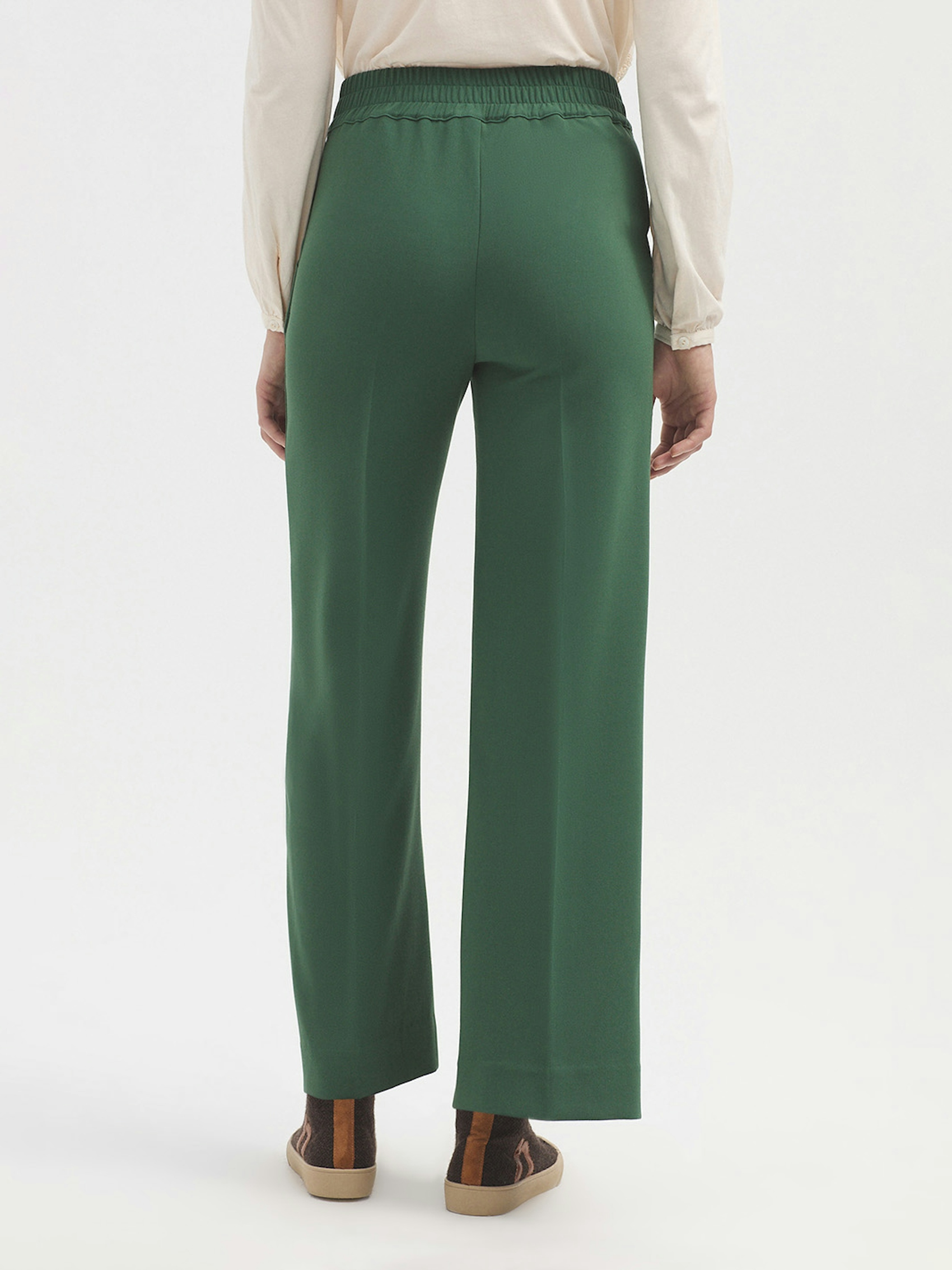 Pantalón ancho elástica
