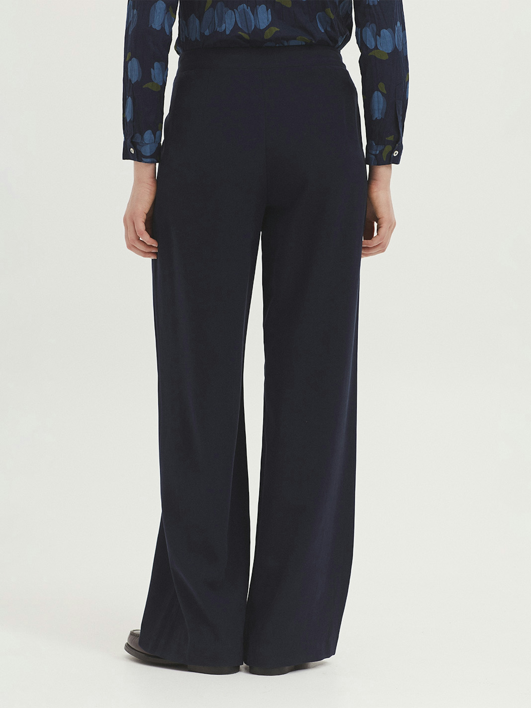Pantalon large en viscose Ecovero