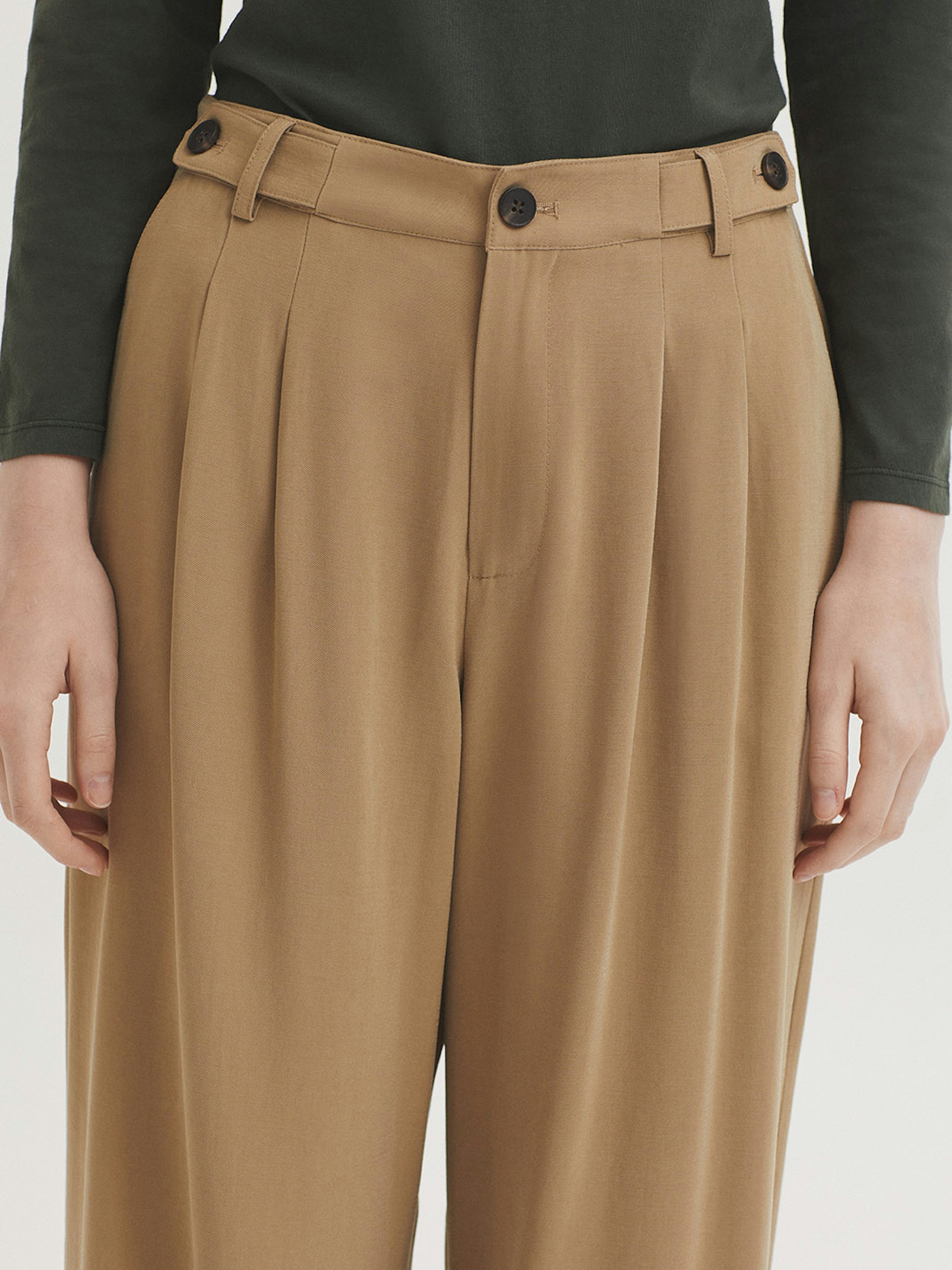 Pantalon large en viscose Ecovero