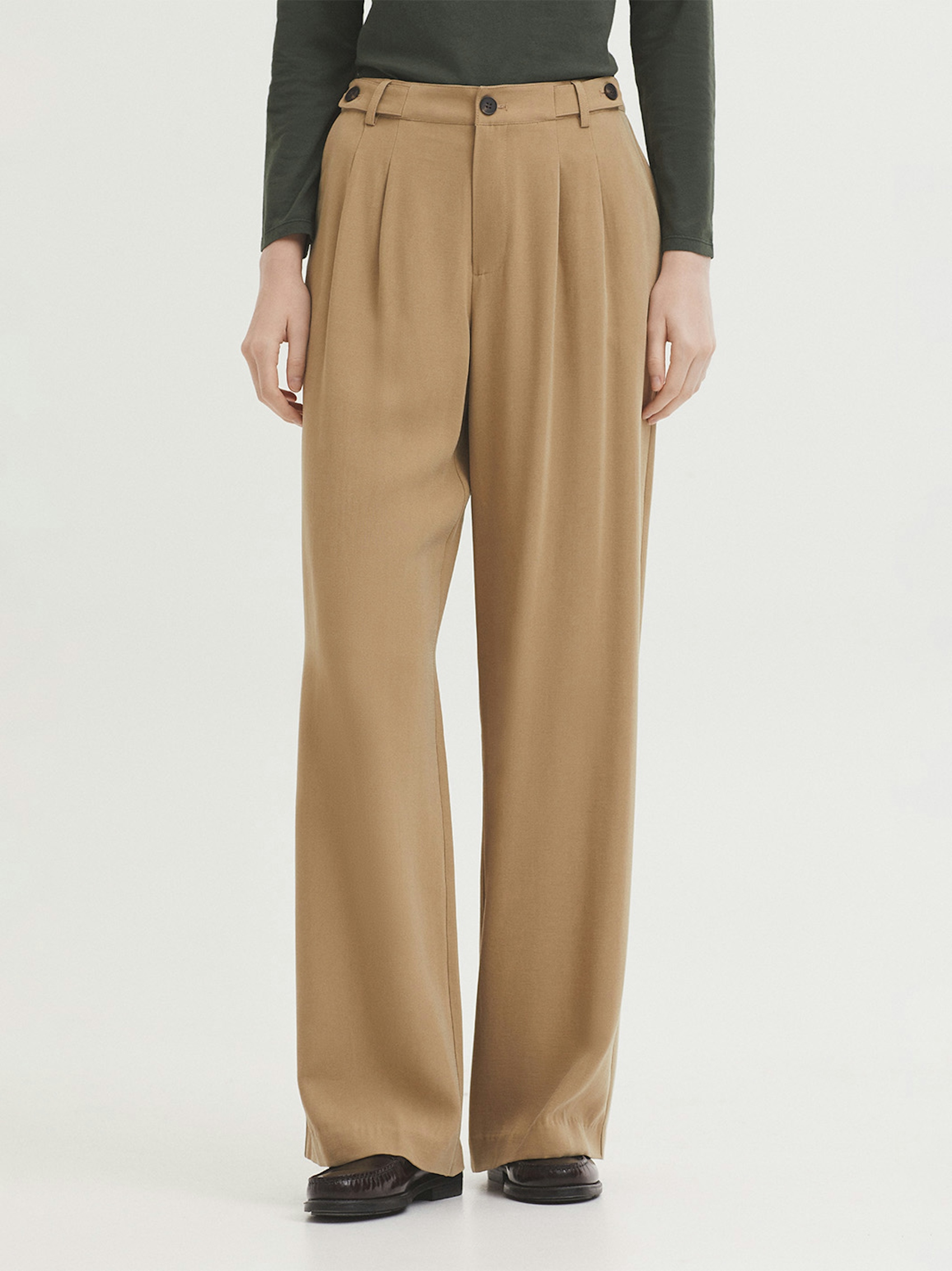Pantalon large en viscose Ecovero