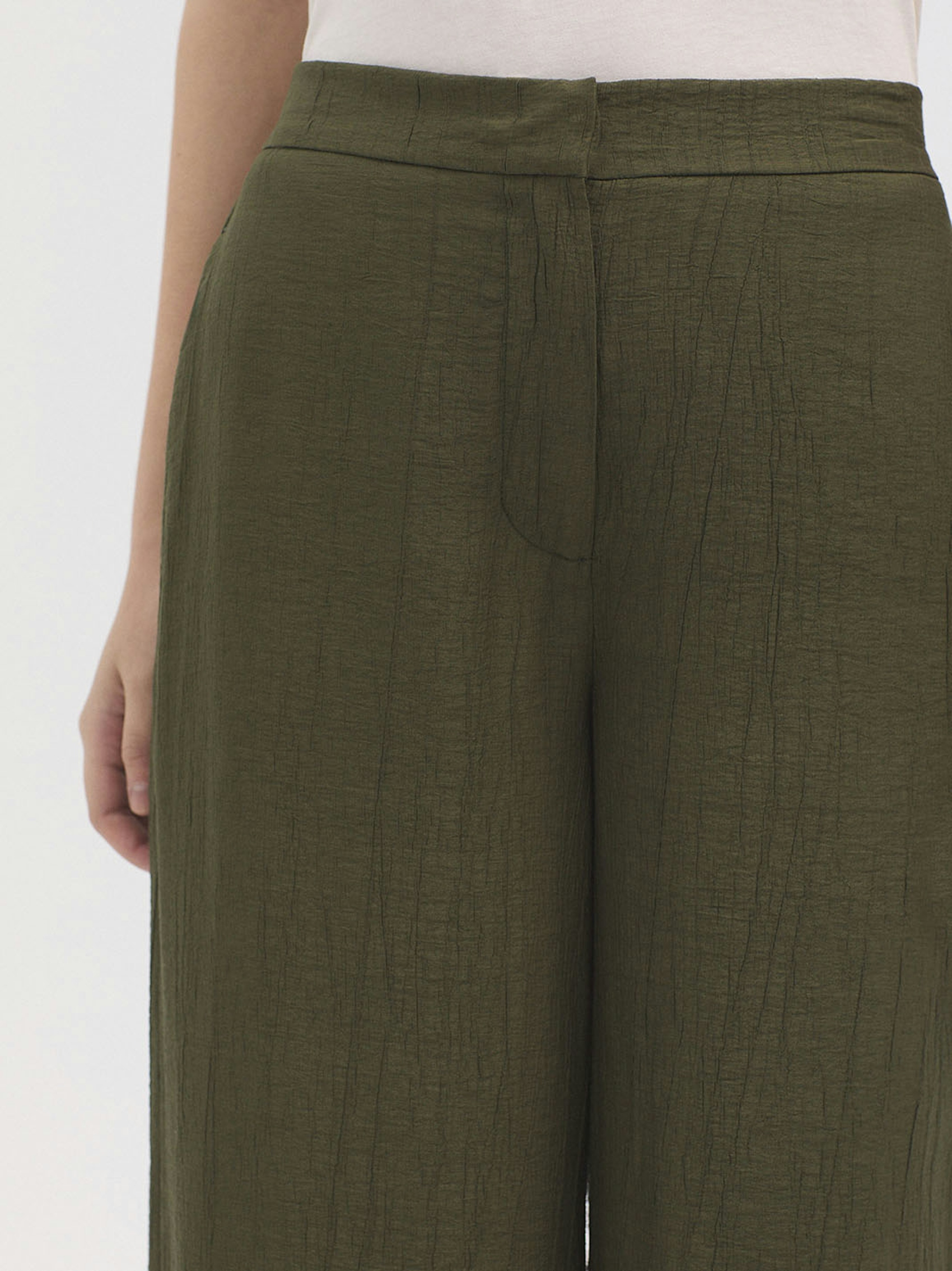 Pantalon froissé viscose