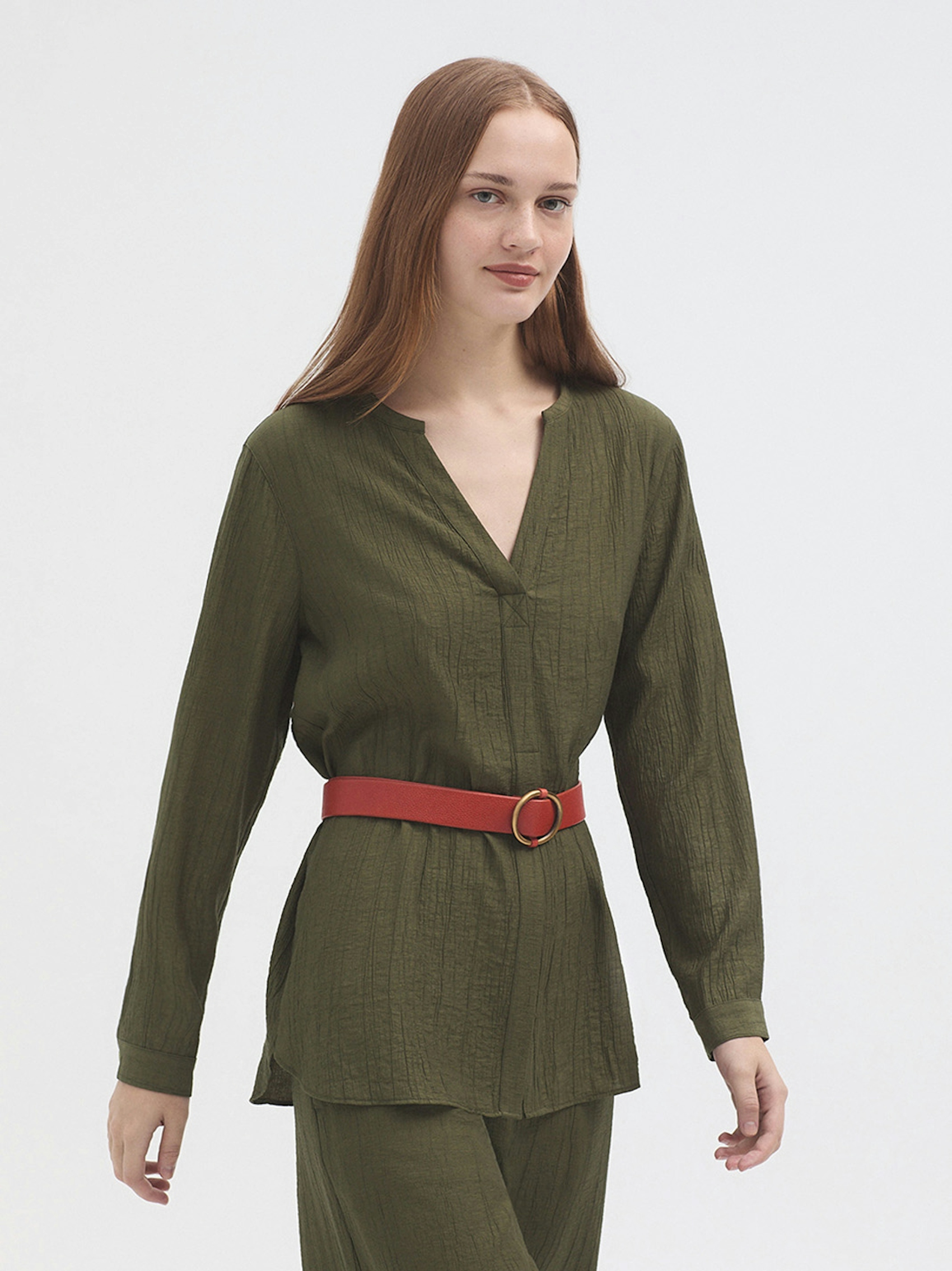 Pantalon froissé viscose