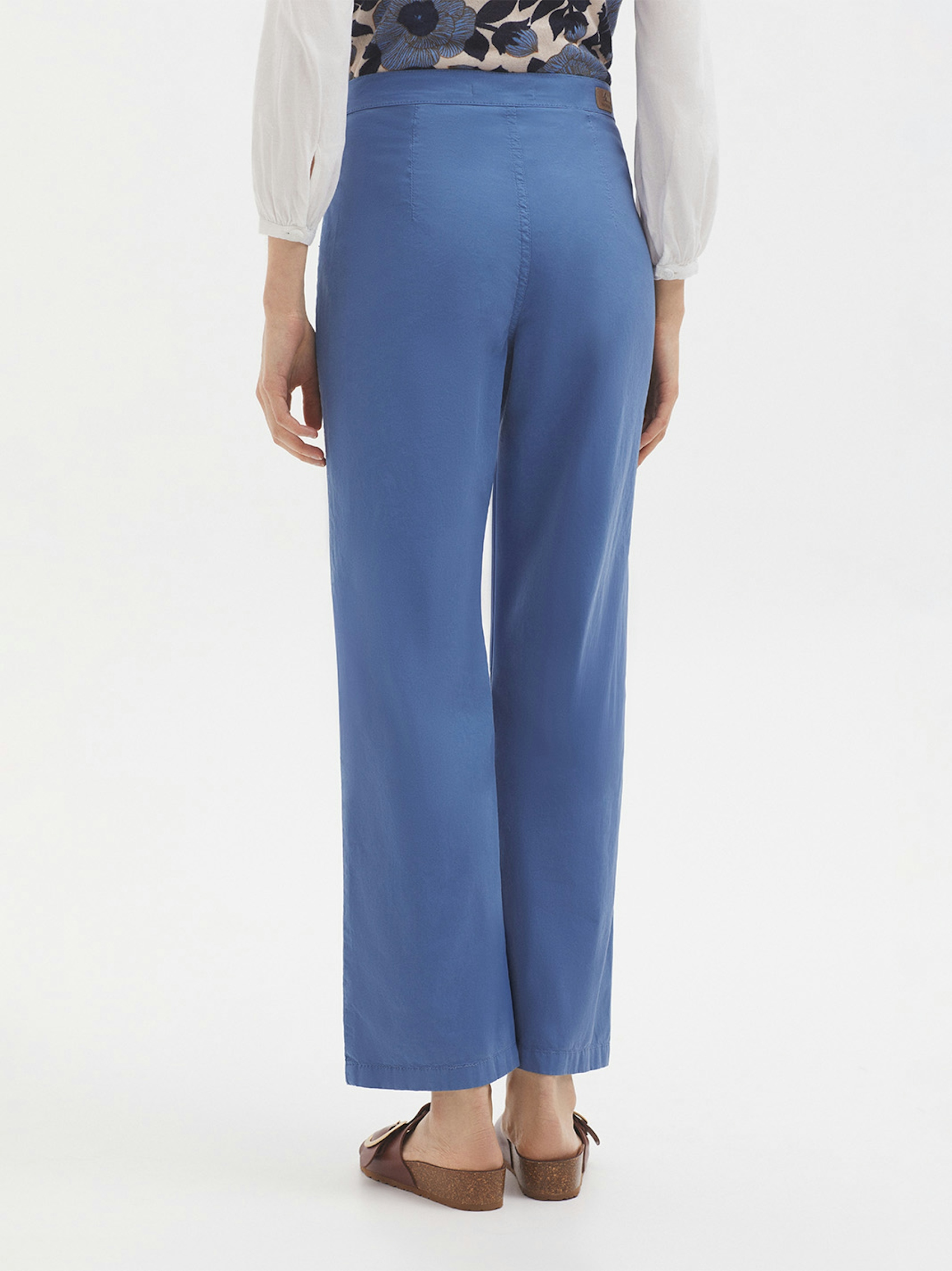 Pantalon poches satin