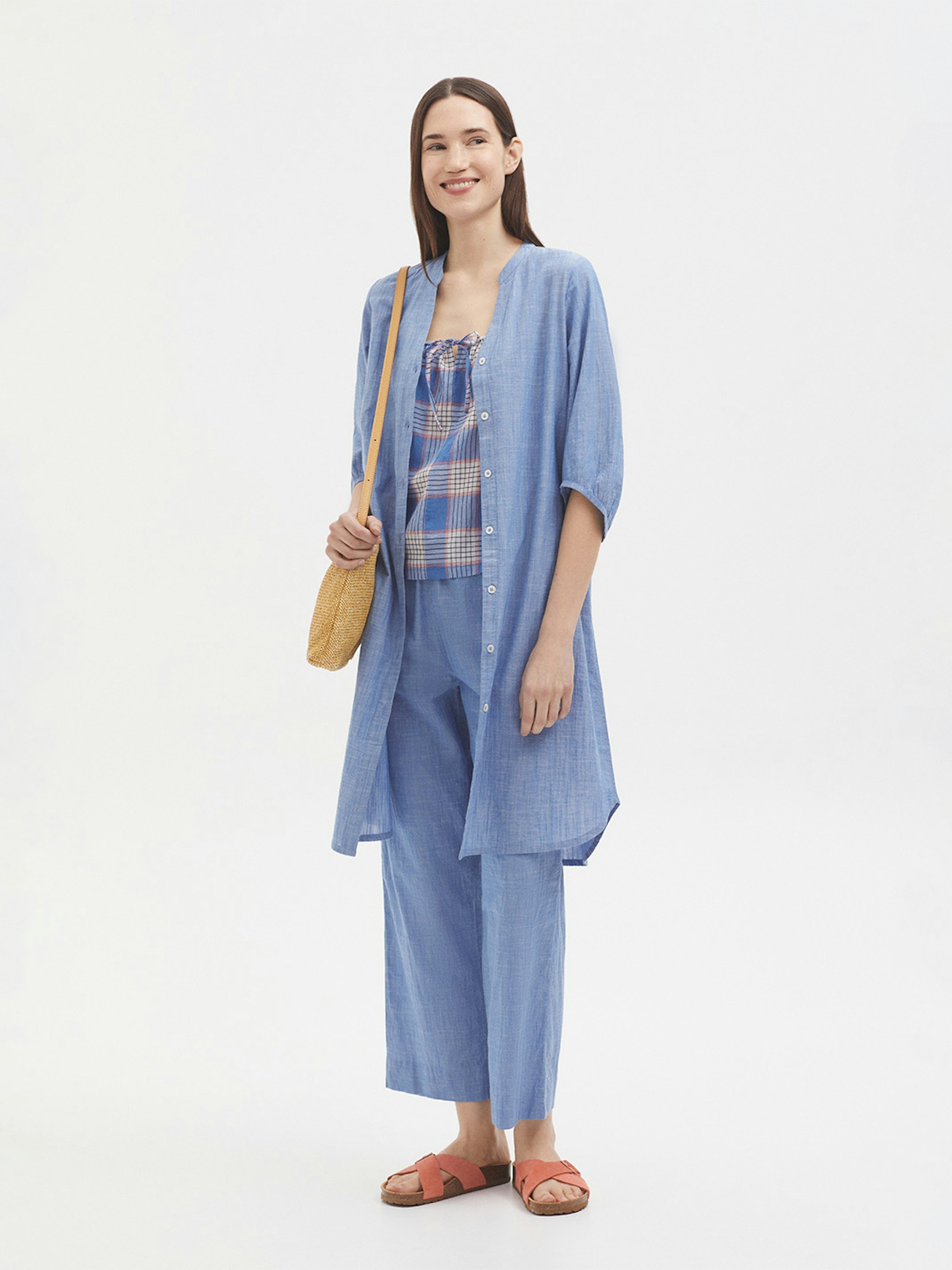 Chambray trousers 0