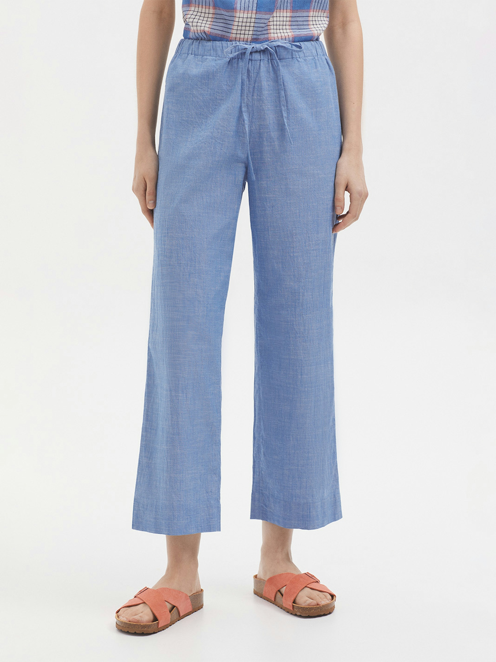 Chambray trousers 1
