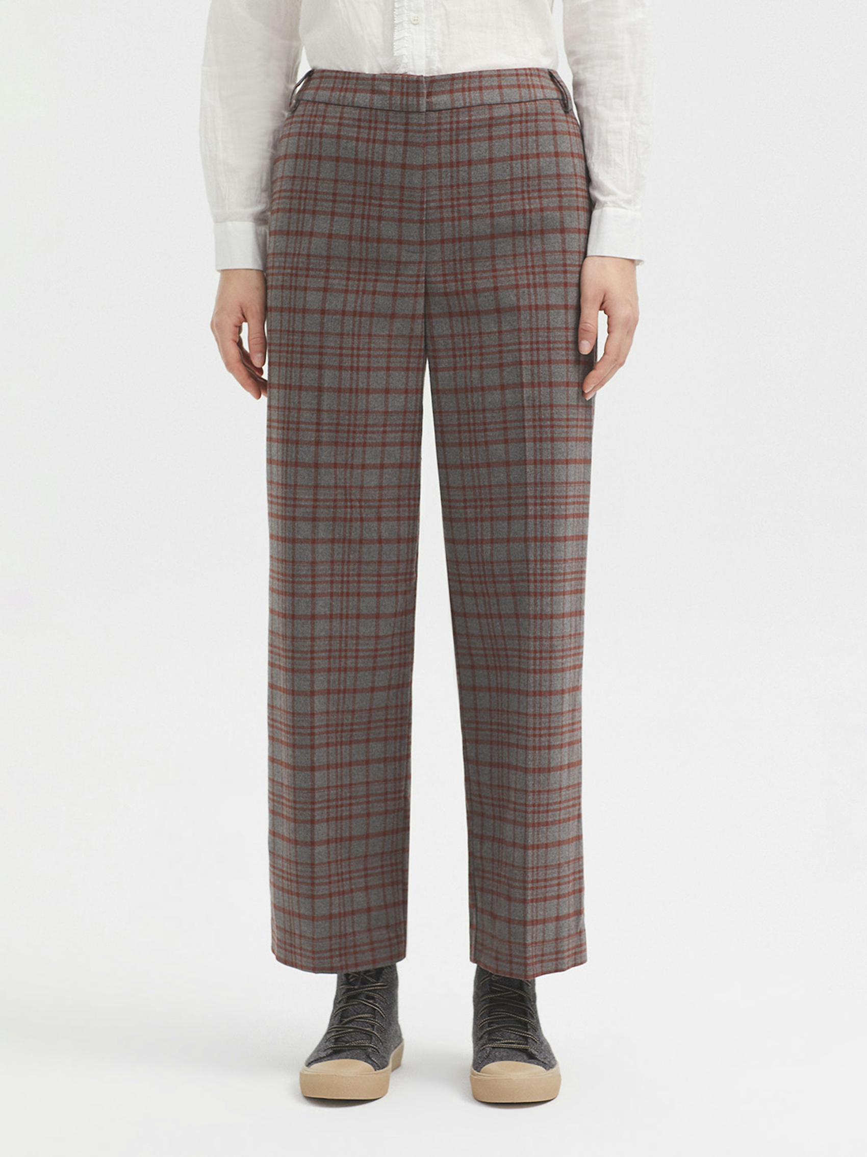 Pantalon à carreaux mélange