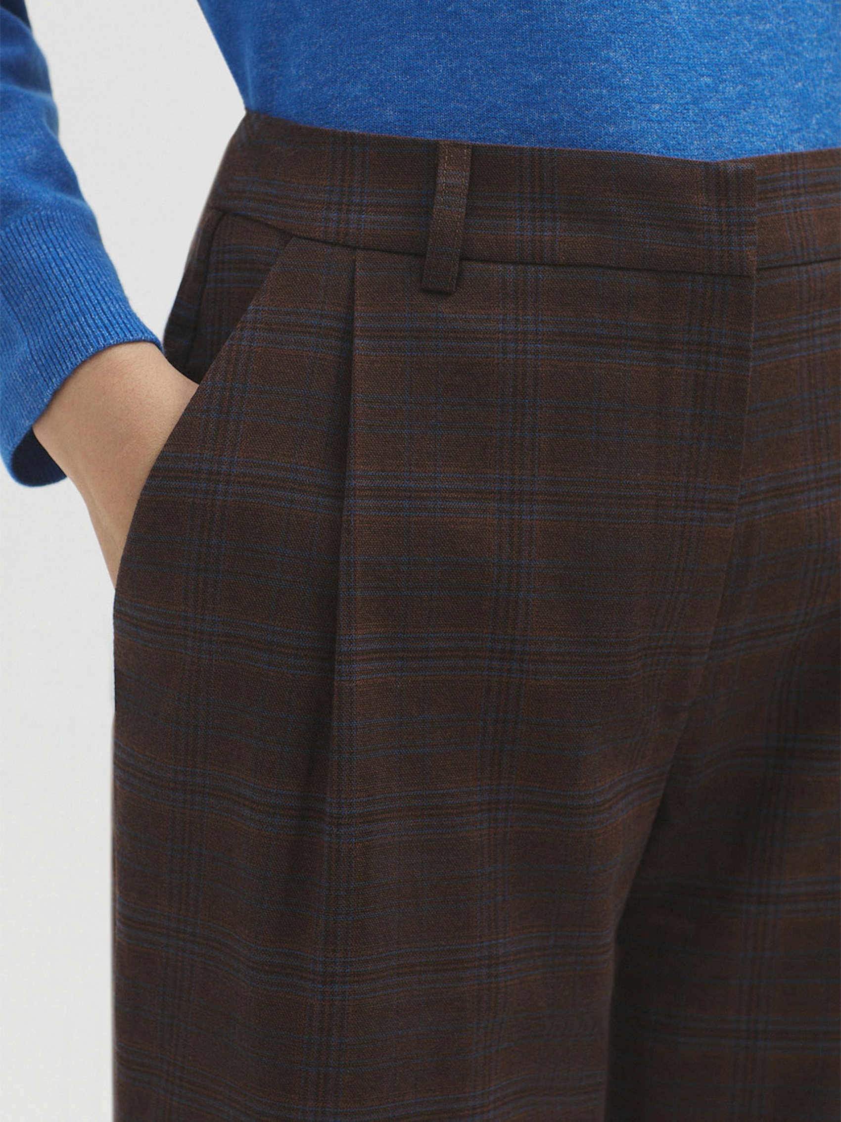 Pantaloni quadri pinces 1