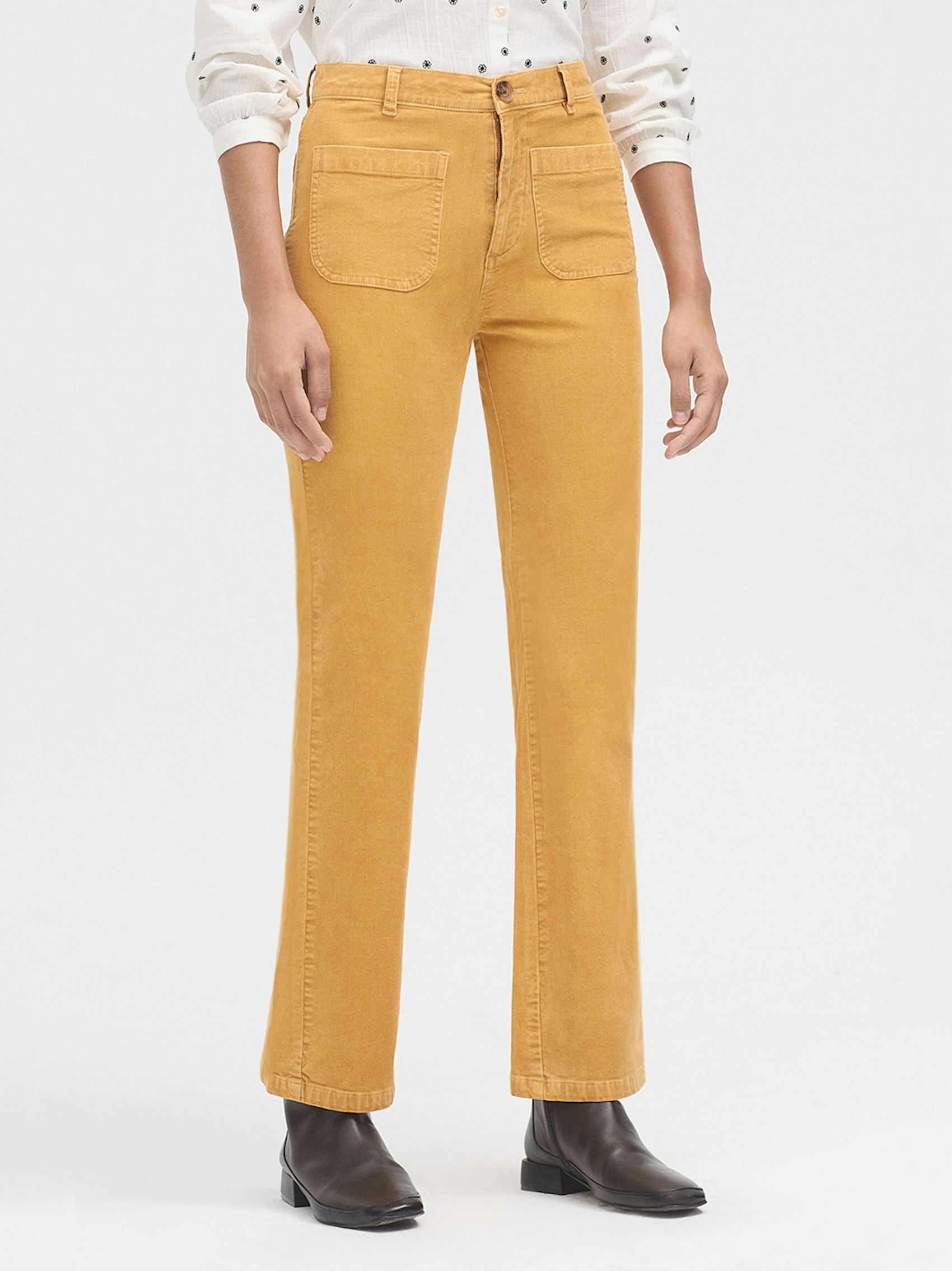 Pantalón flare micropana