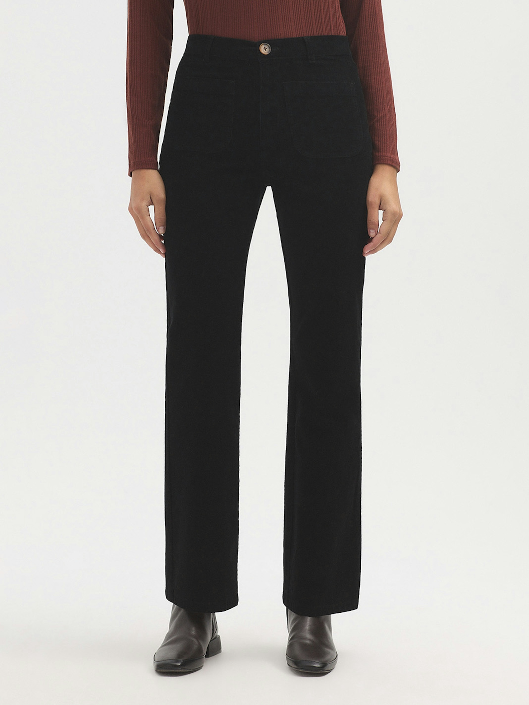 Pantalón flare micropana