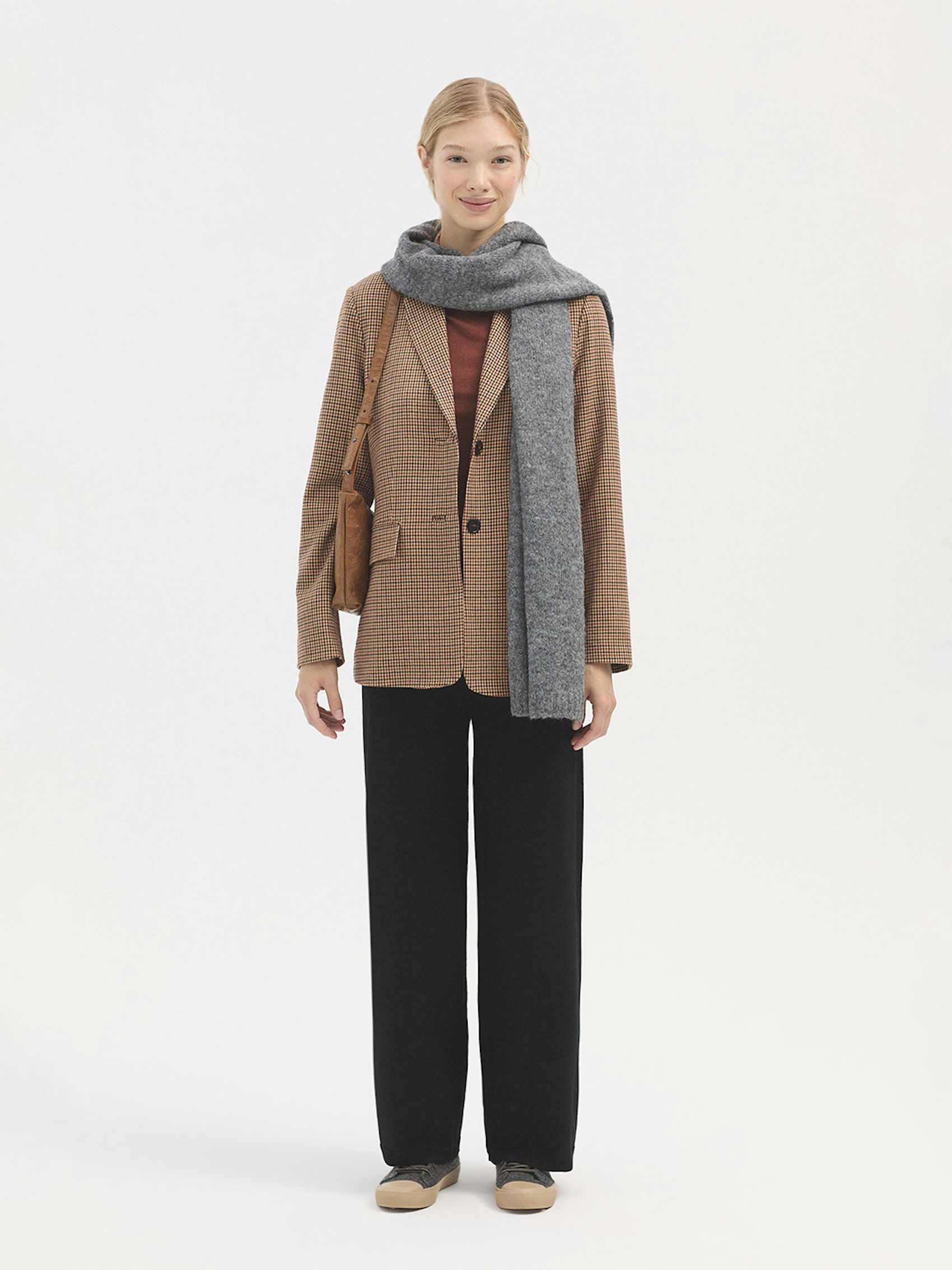 Viscose flared trousers
