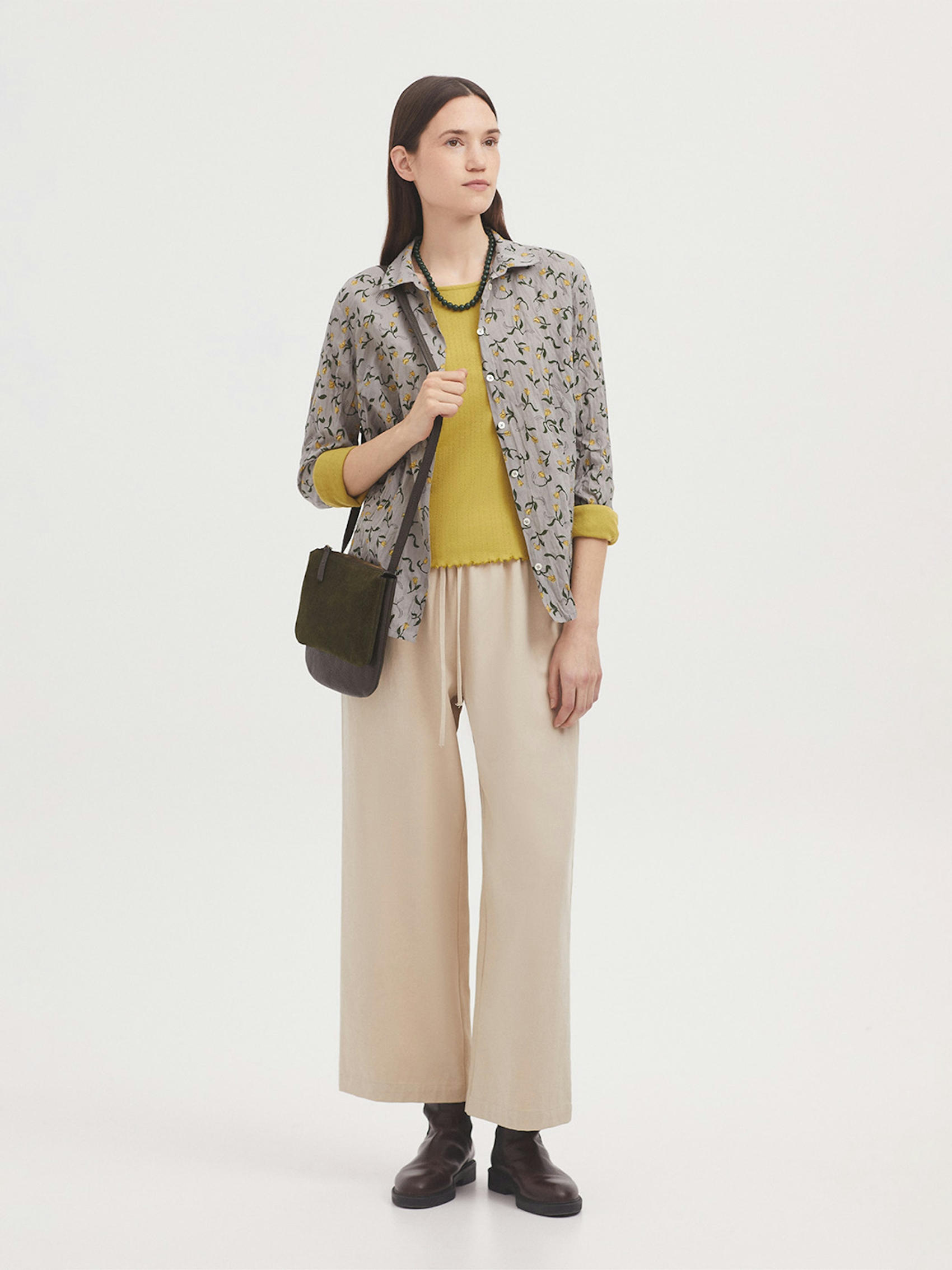 Pantalón goma mezcla Tencel y algodón