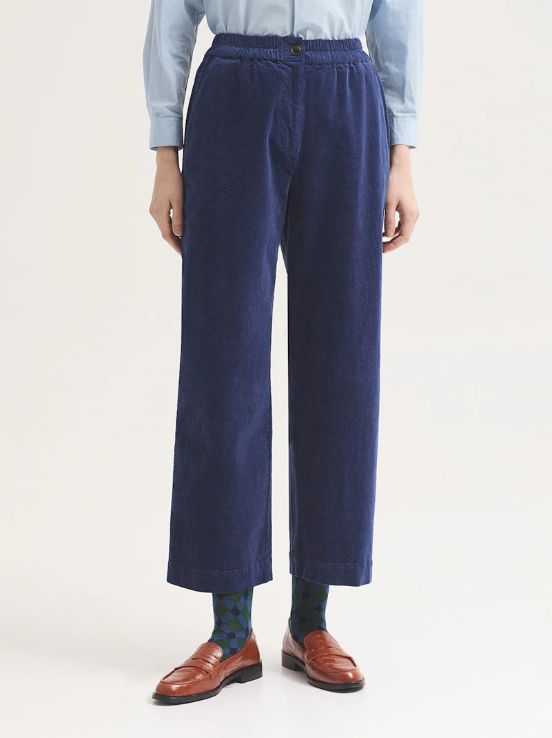 Pantalón pana cintura elástica