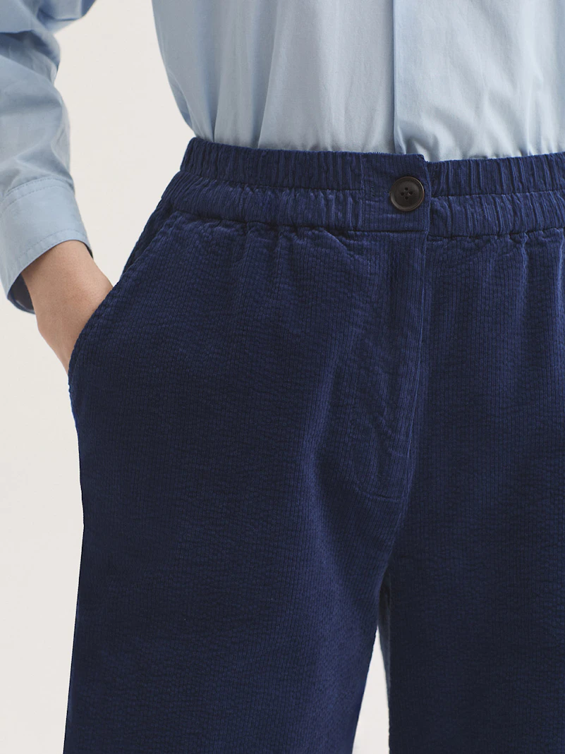 Pantalón pana cintura elástica