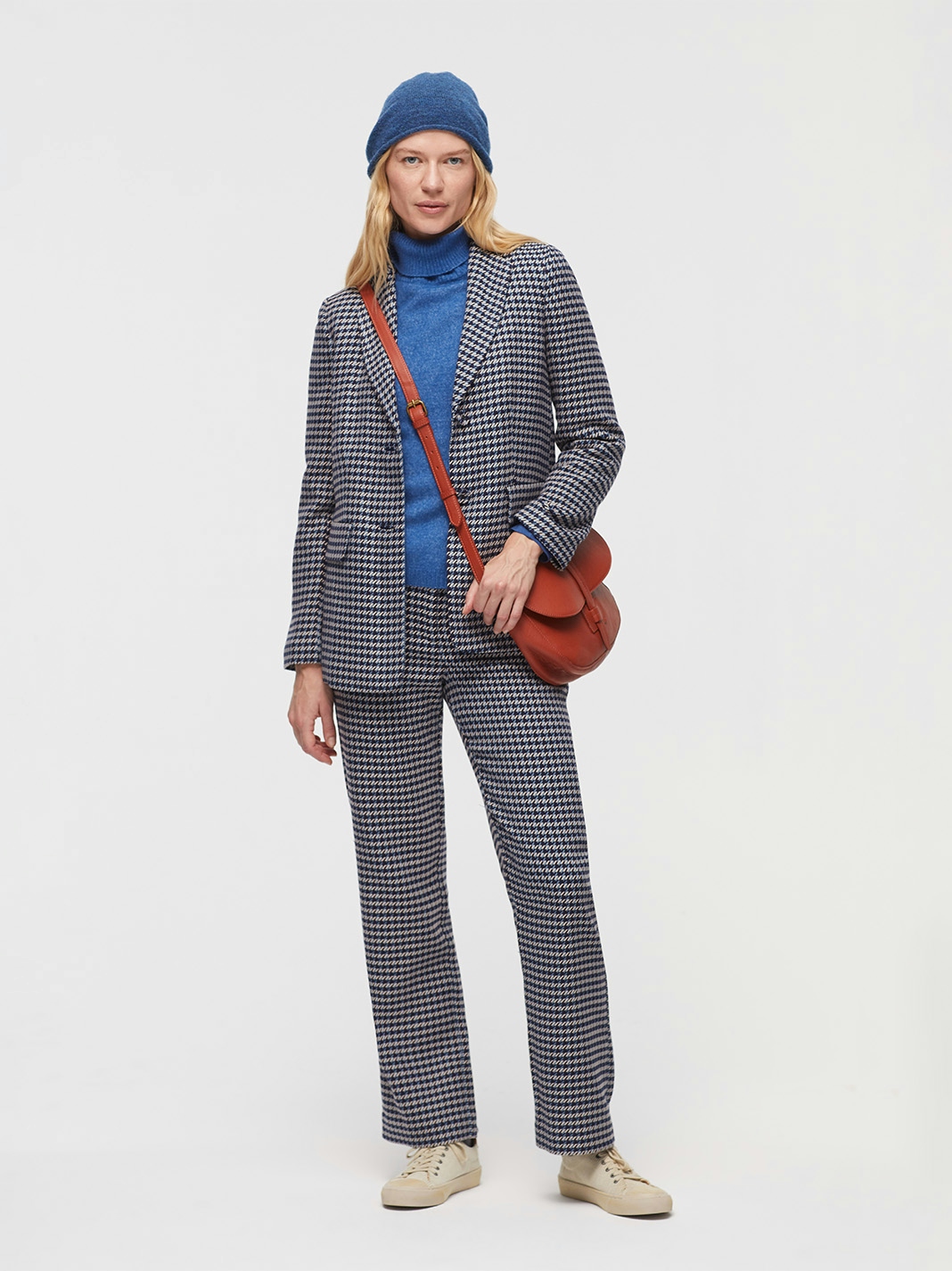 Folk houndstooth trousers