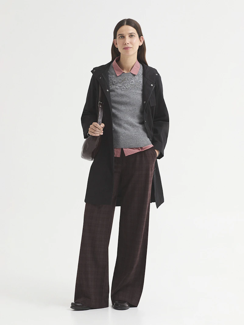 Pantalon pinces carreaux