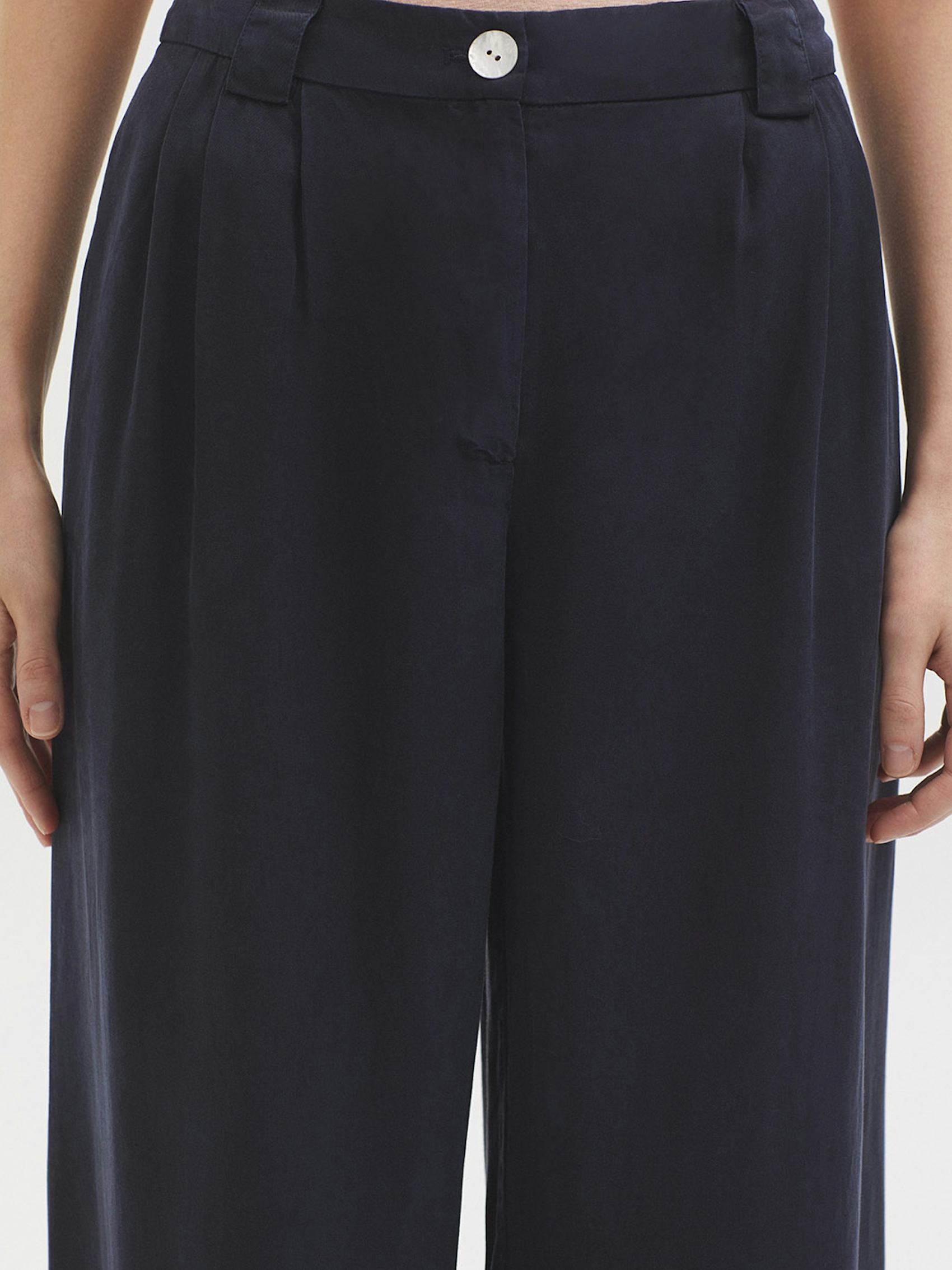 Pantalon pinces tencel