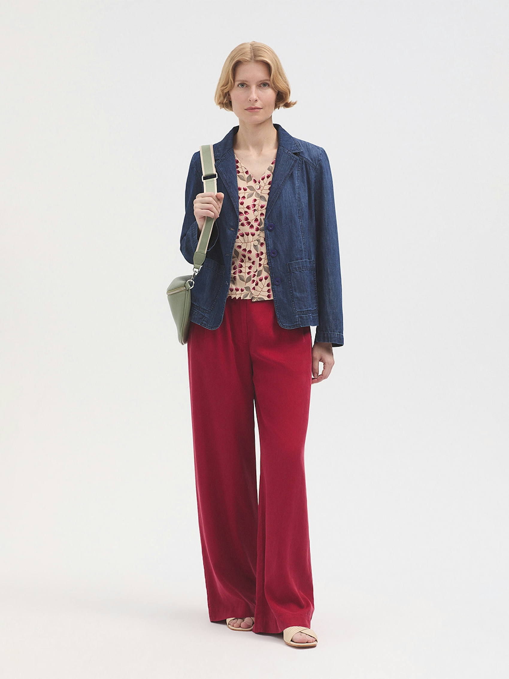 Pantalon pinces tencel