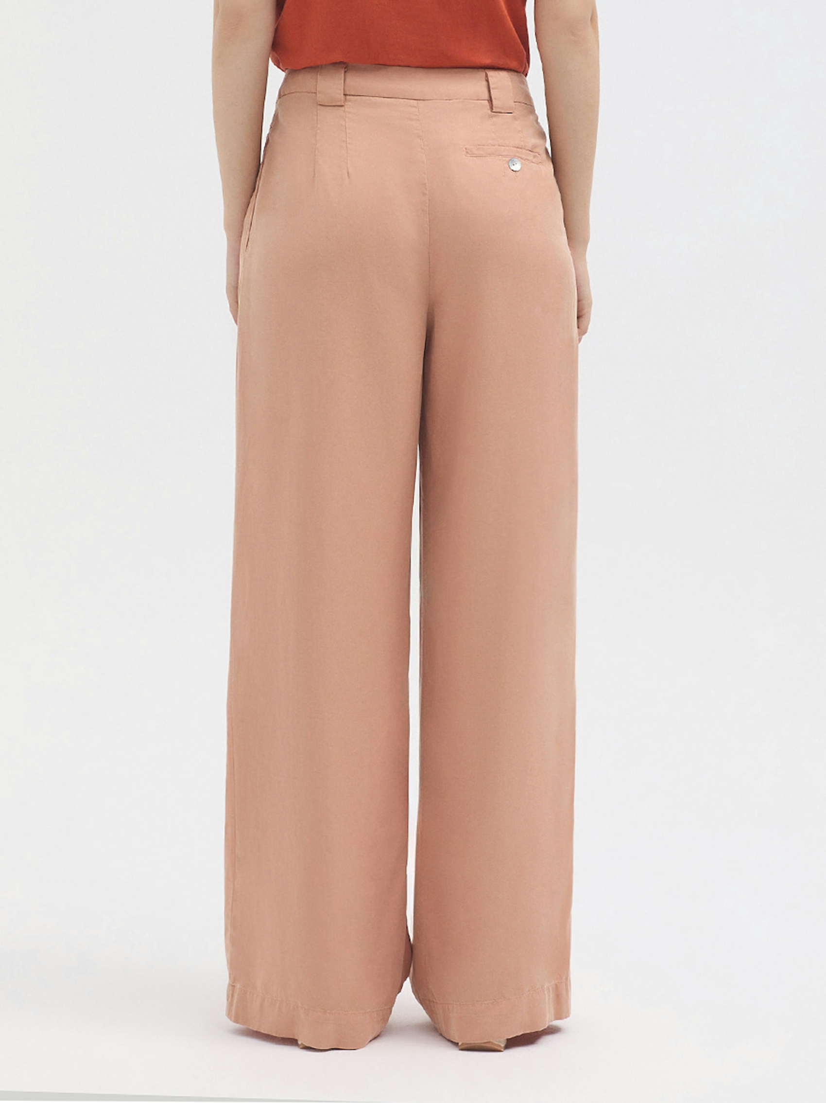 Darted Tencel trousers