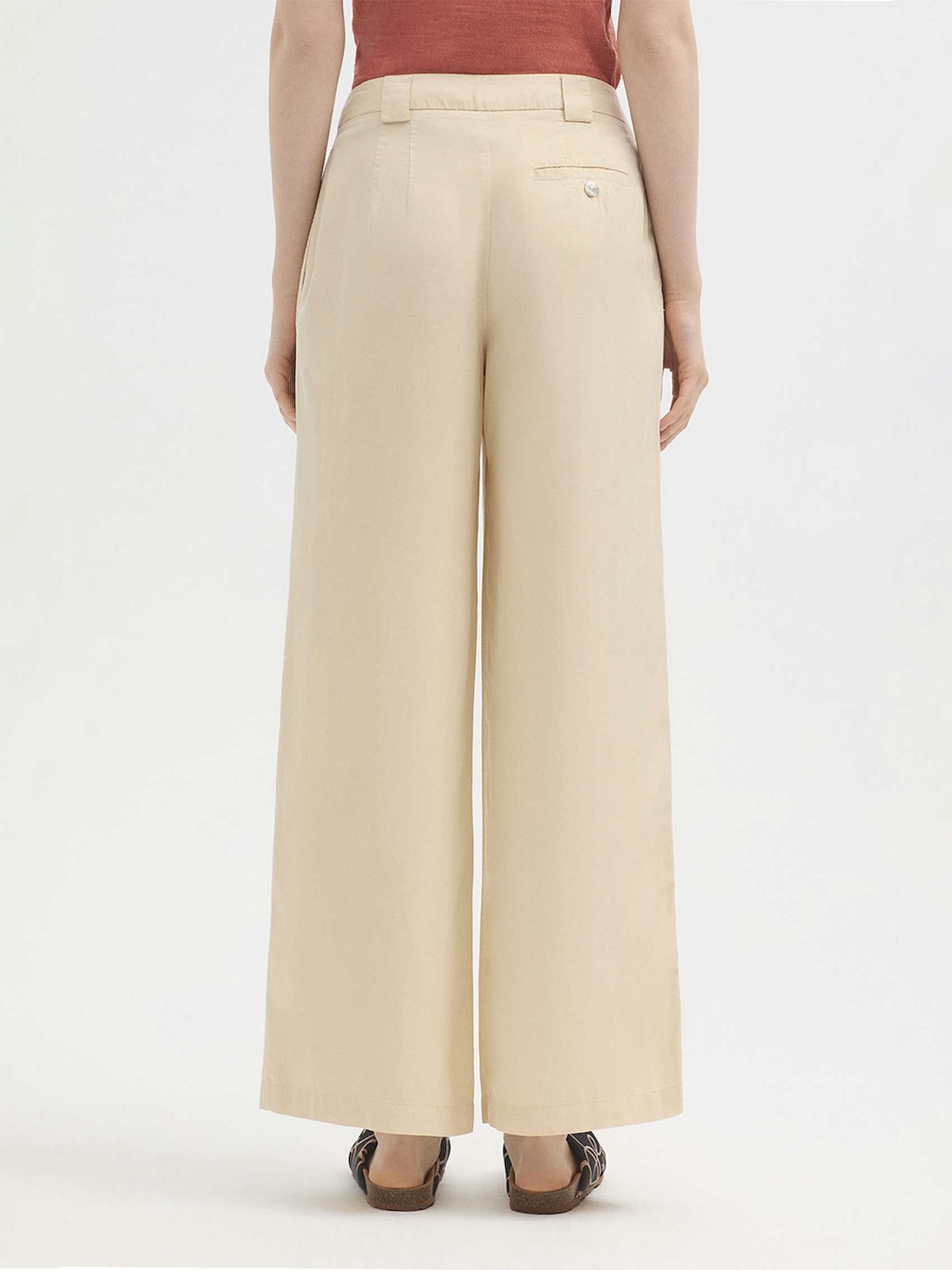 Pantalon pinces tencel
