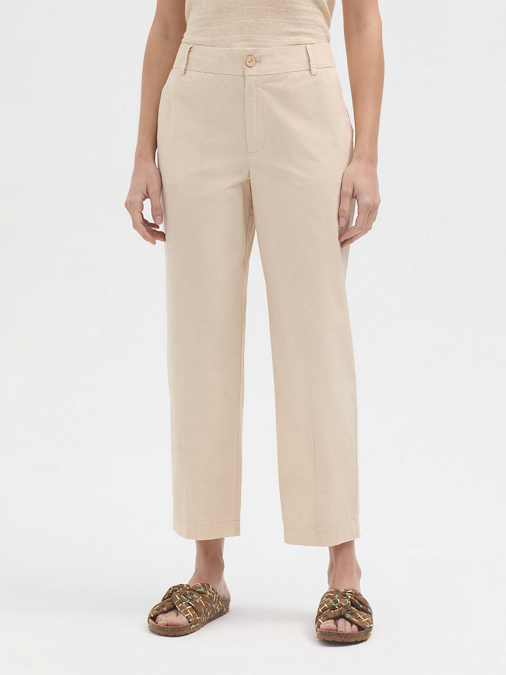 Pantalón popelín pinzas