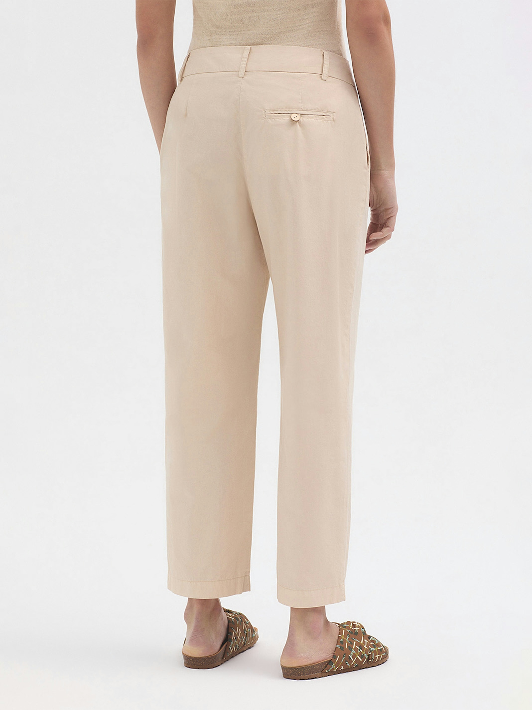Pantalón popelín pinzas