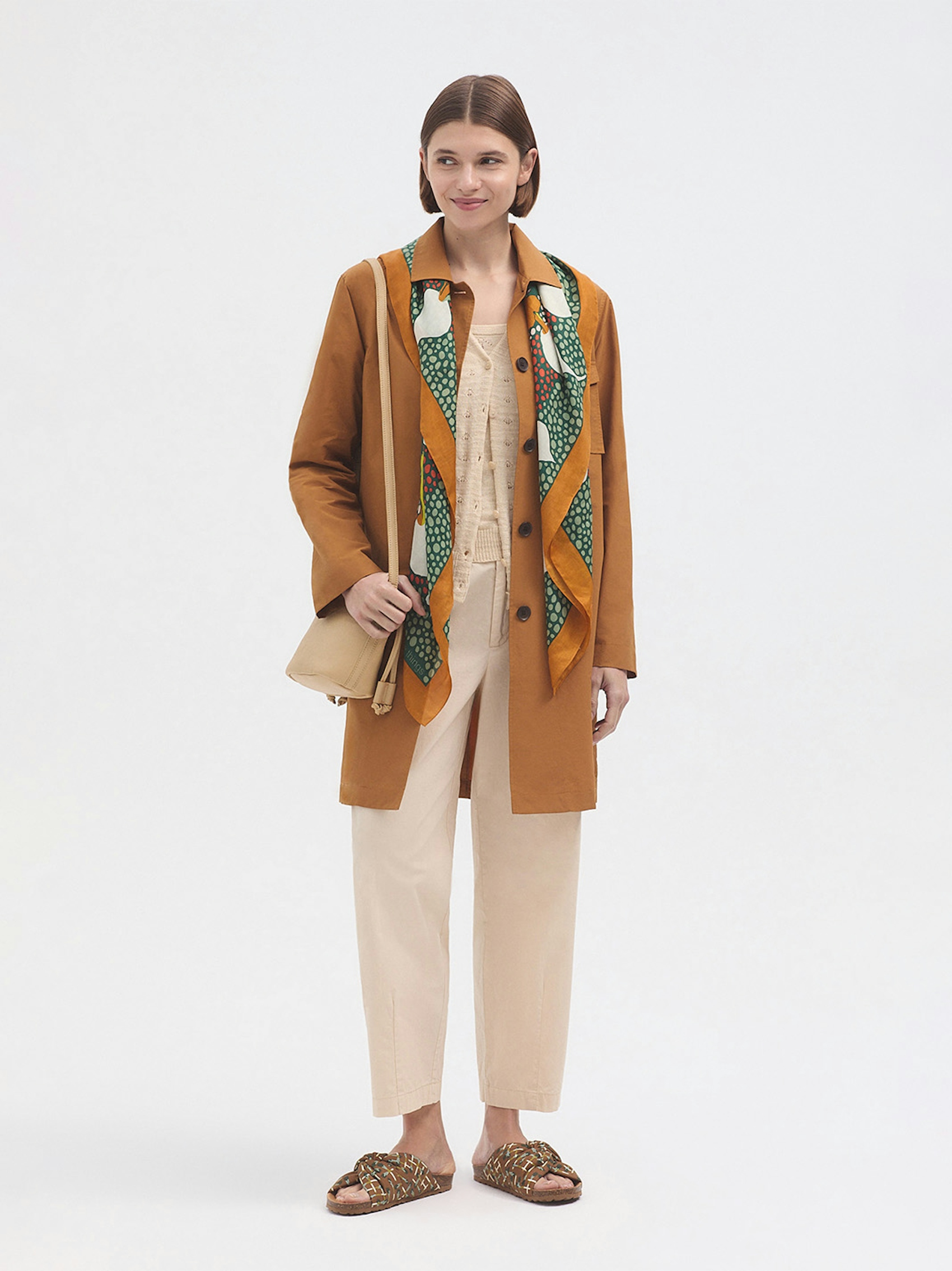 Pantalon popeline pinces