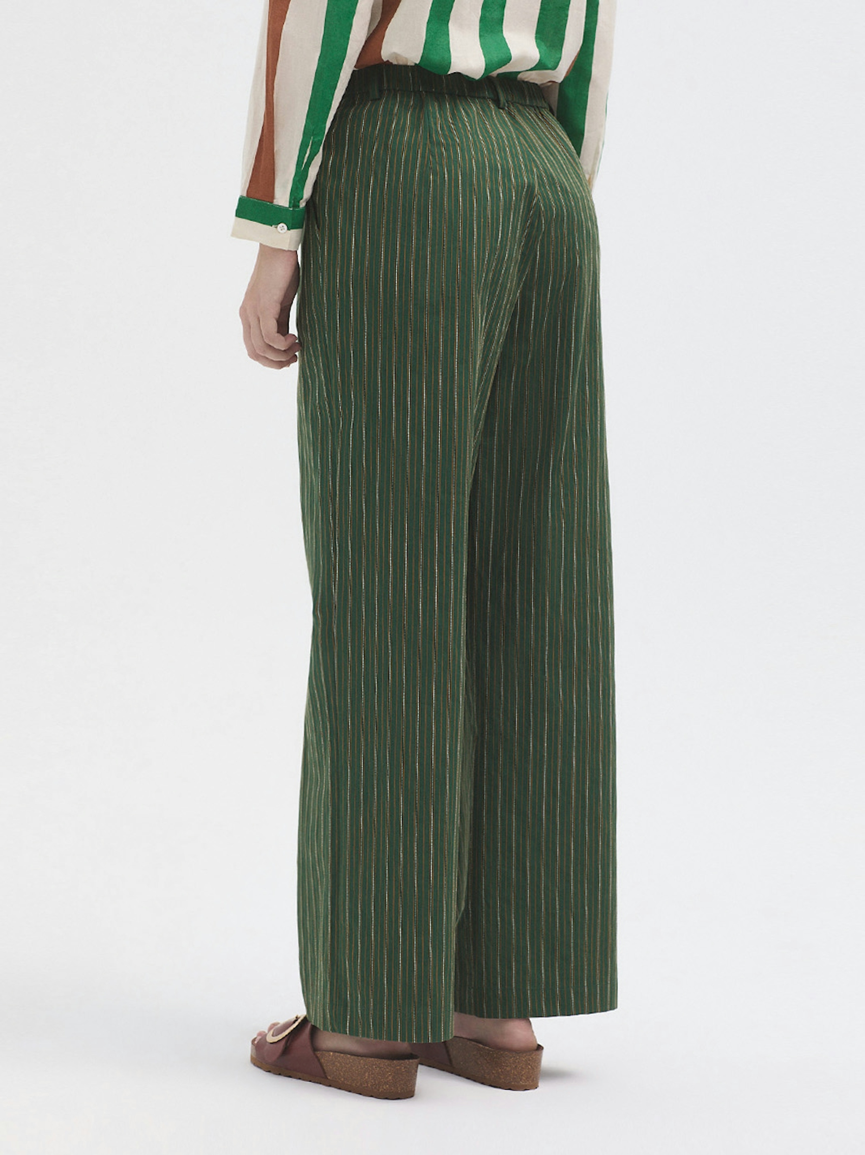 Pantalon rayures bicolores