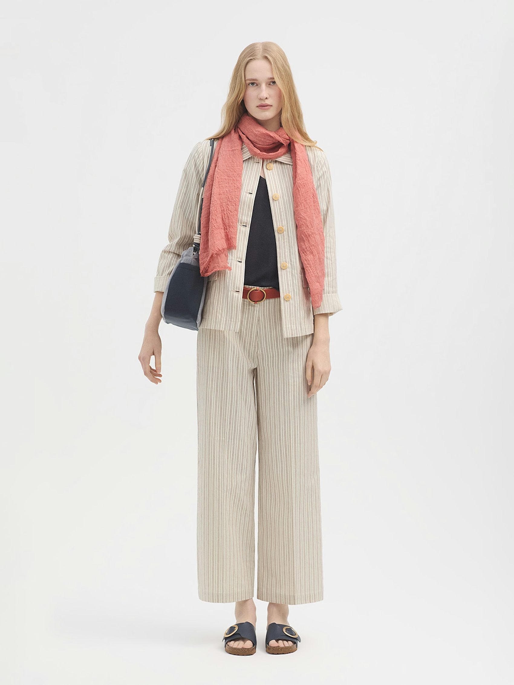 Pantalon rayures bicolores