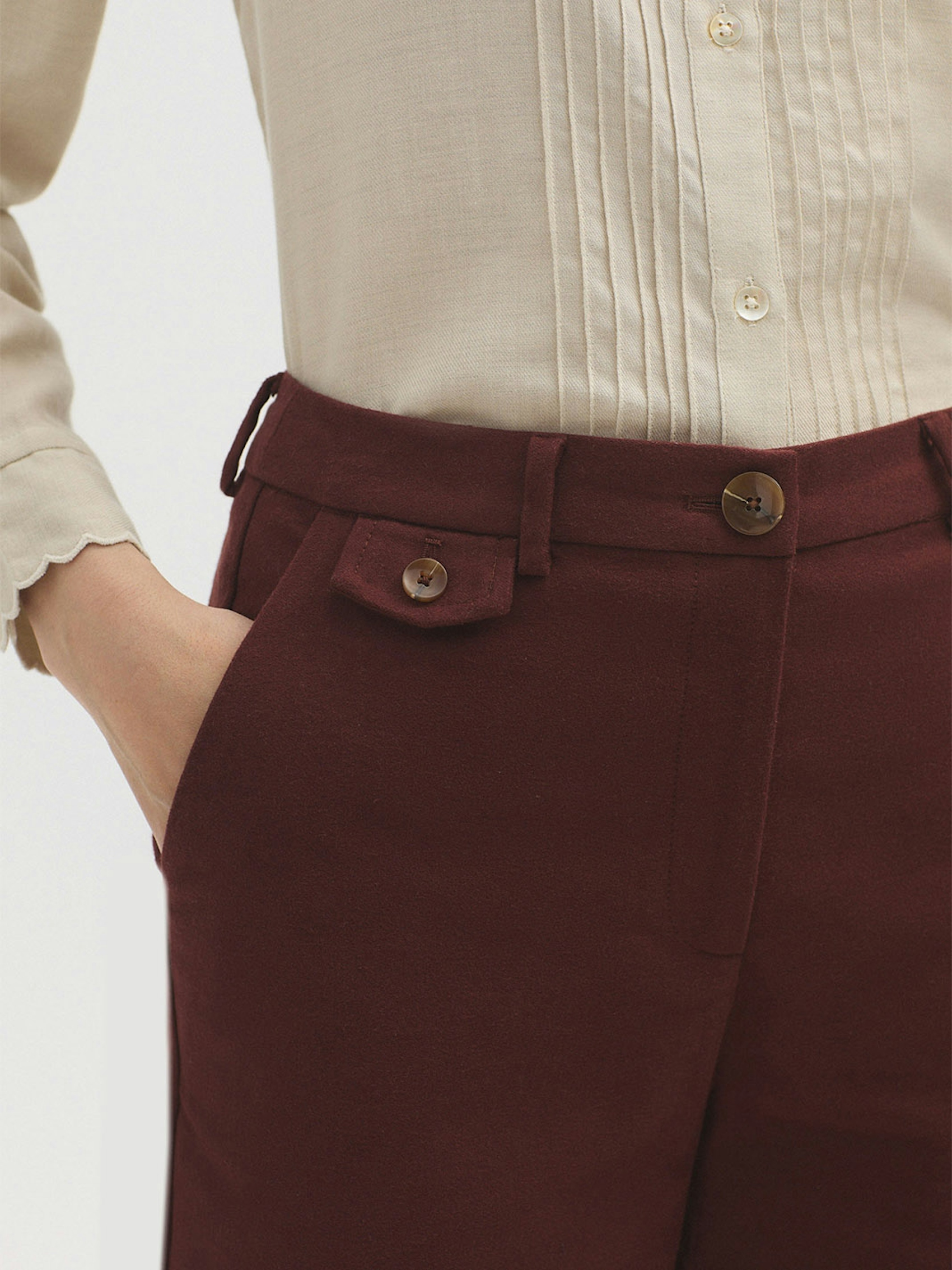 Pantalón sastre elástica