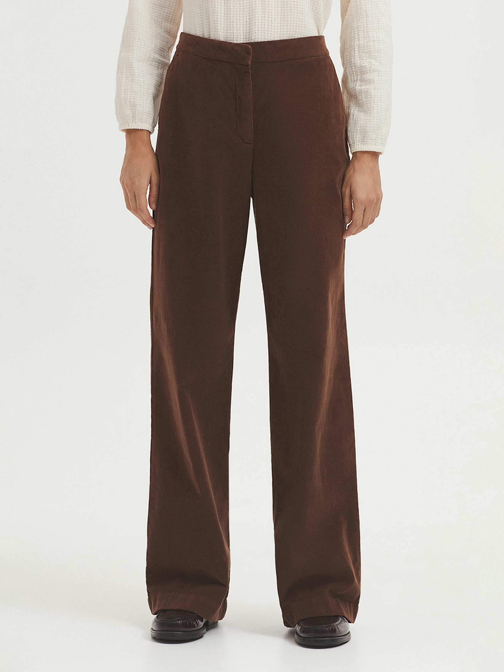 Tailored micro corduroy trousers