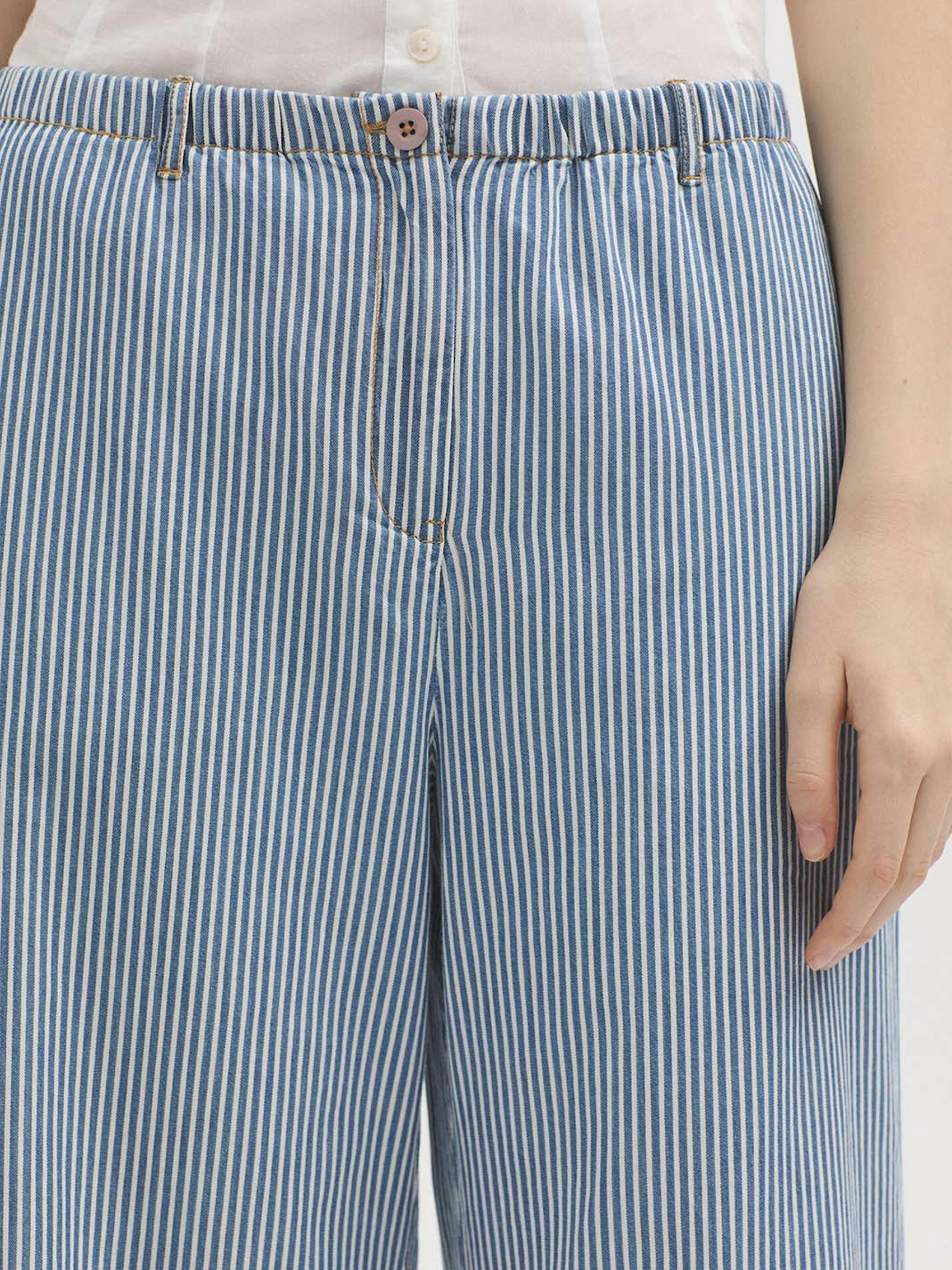 Pantalon jean rayures 2