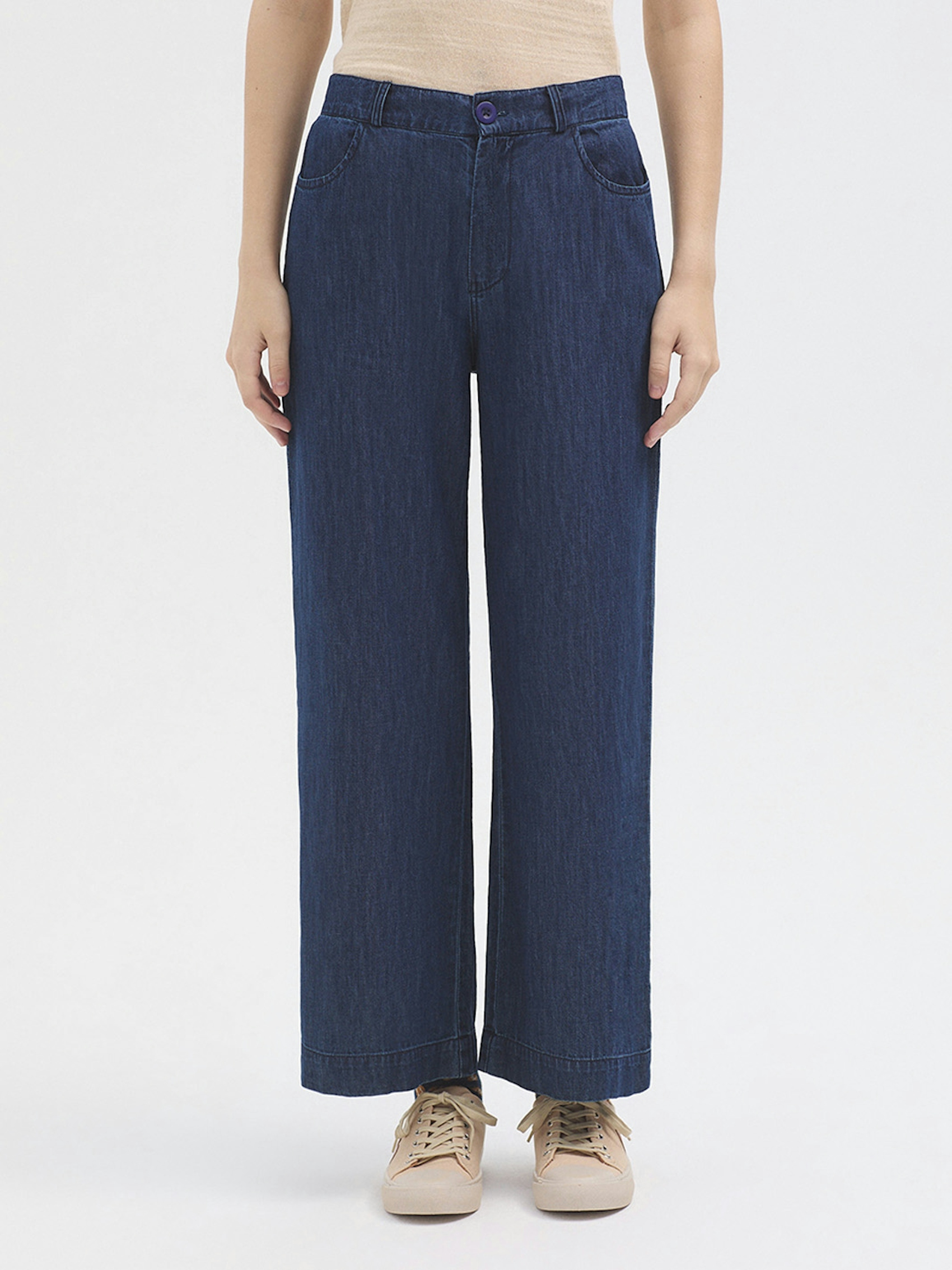 Pantalon jean large 1