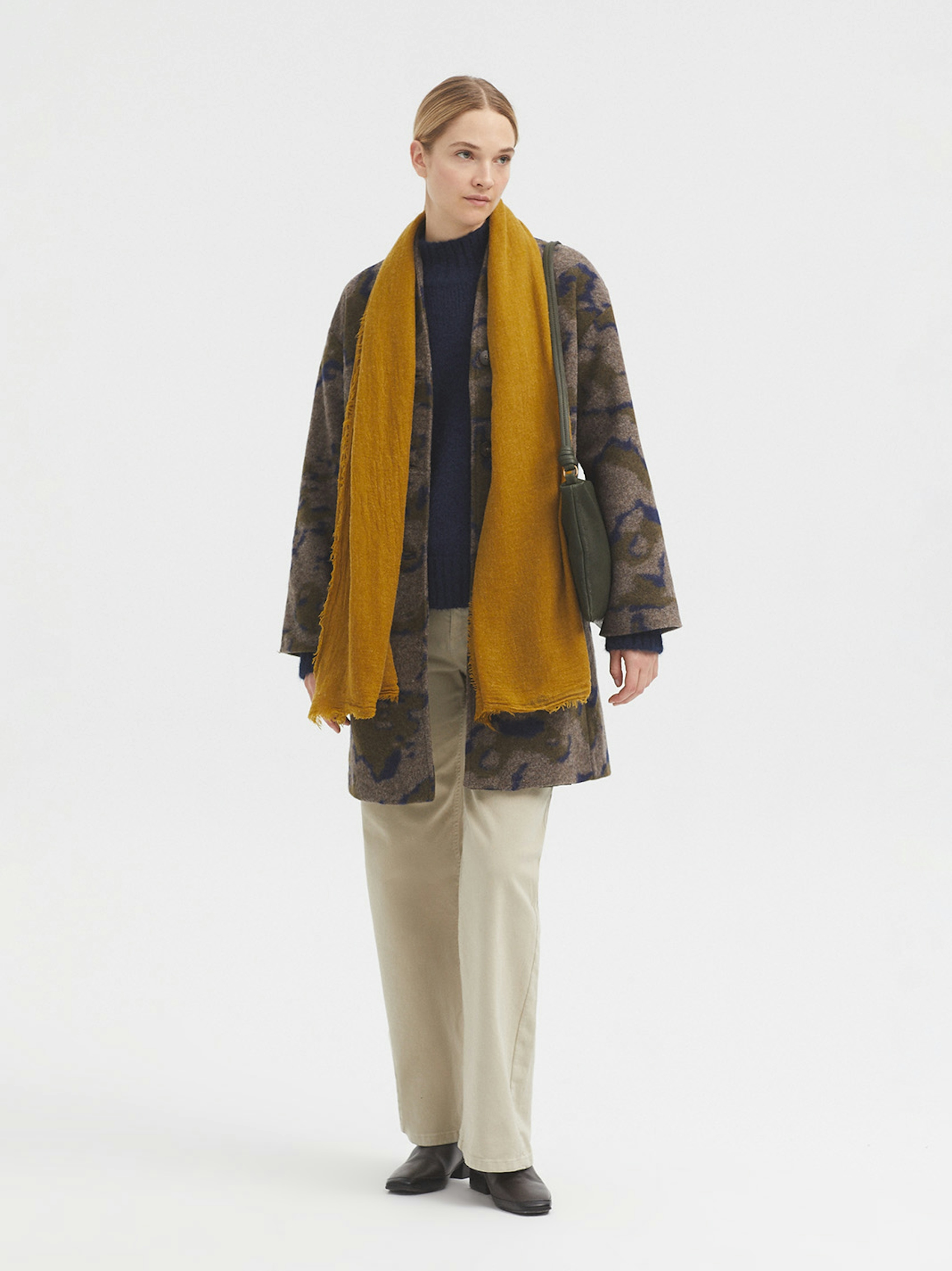 Pantalón wide leg sarga 1
