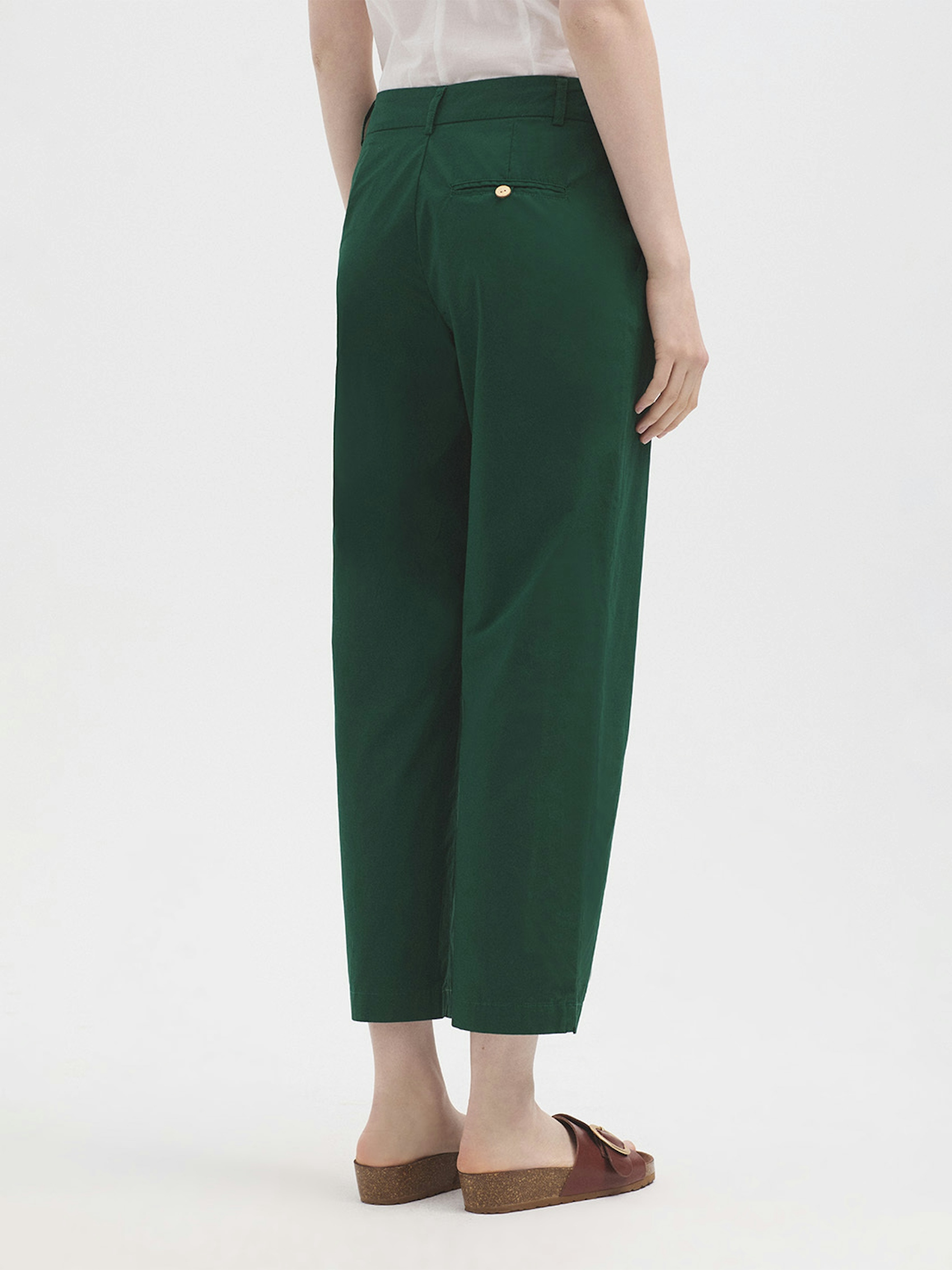 Pantalon popeline pinces