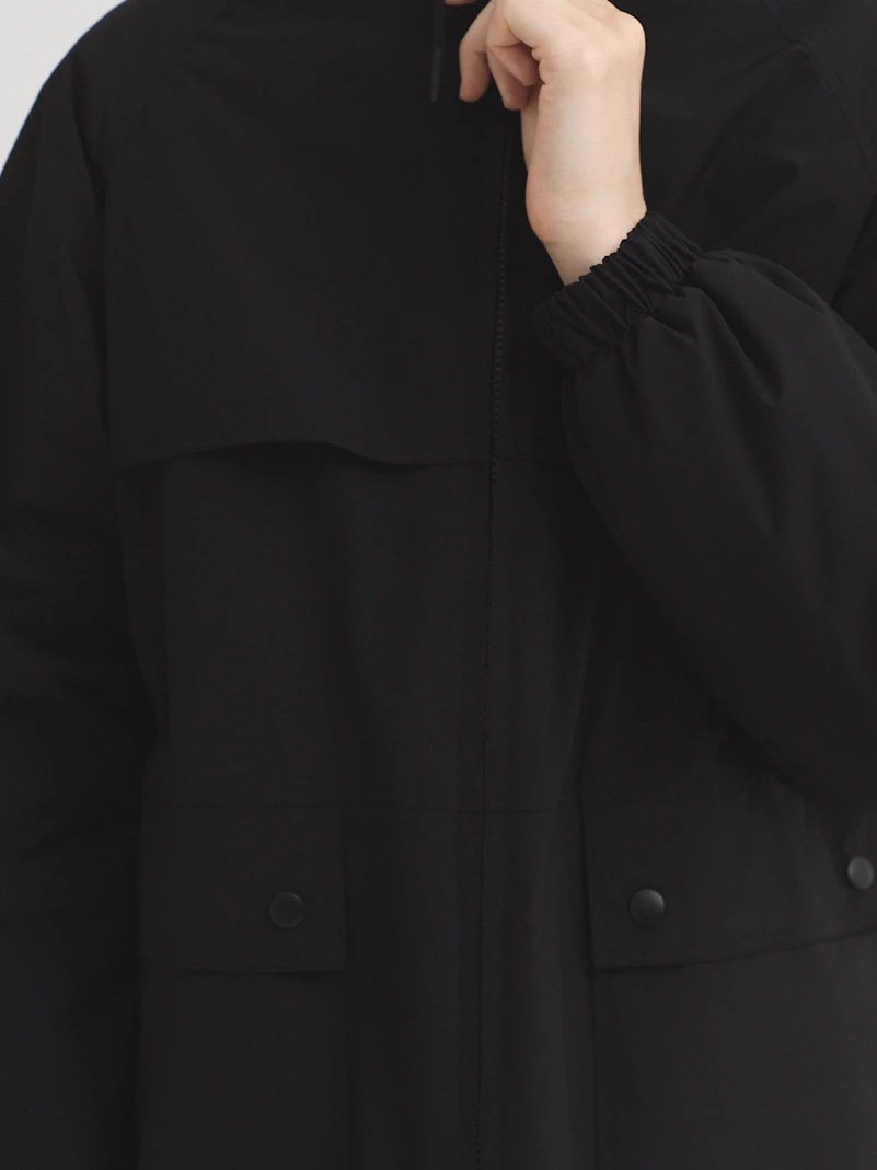 Hooded cargo parka