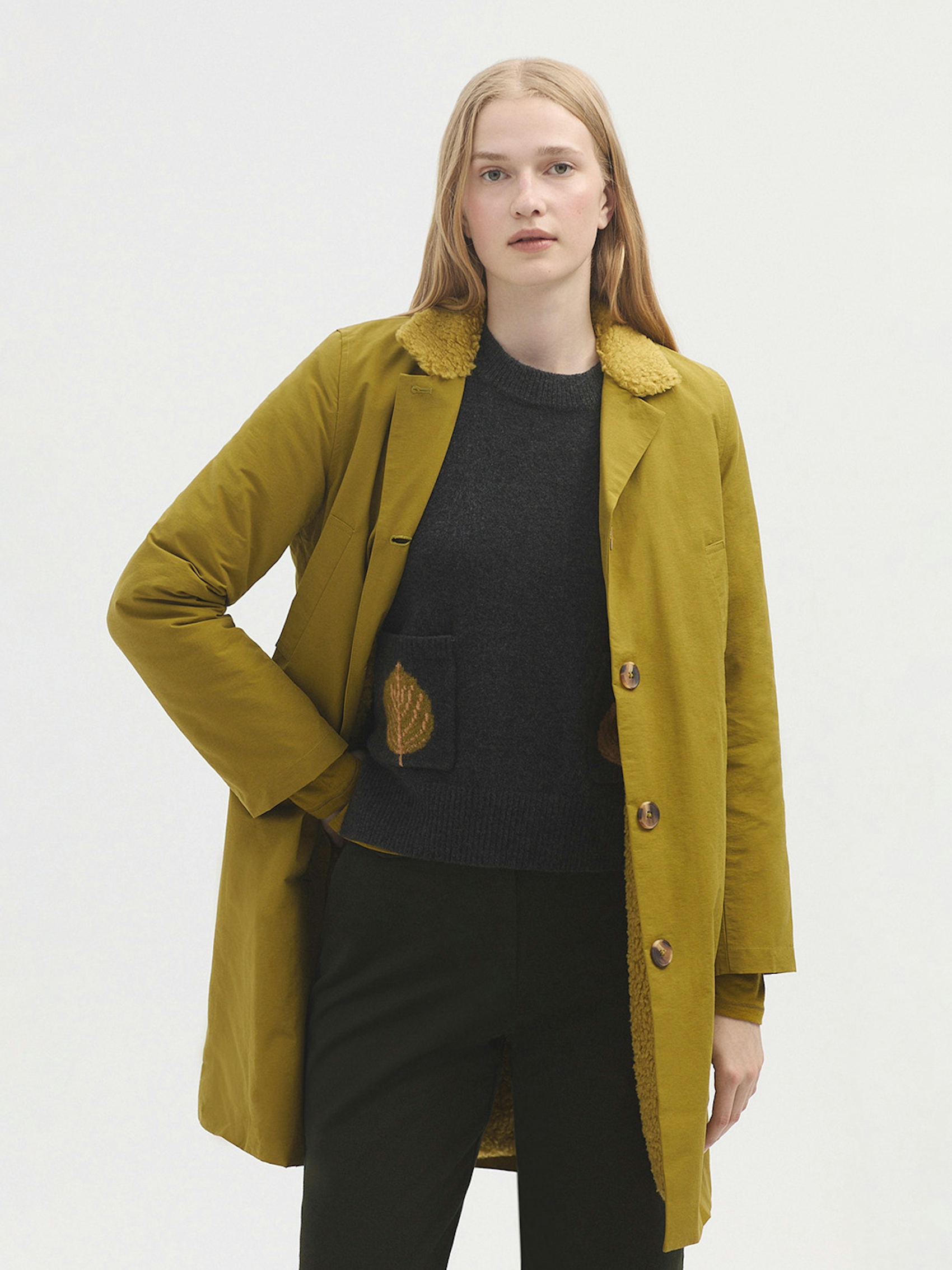 Sheepskin lined parka